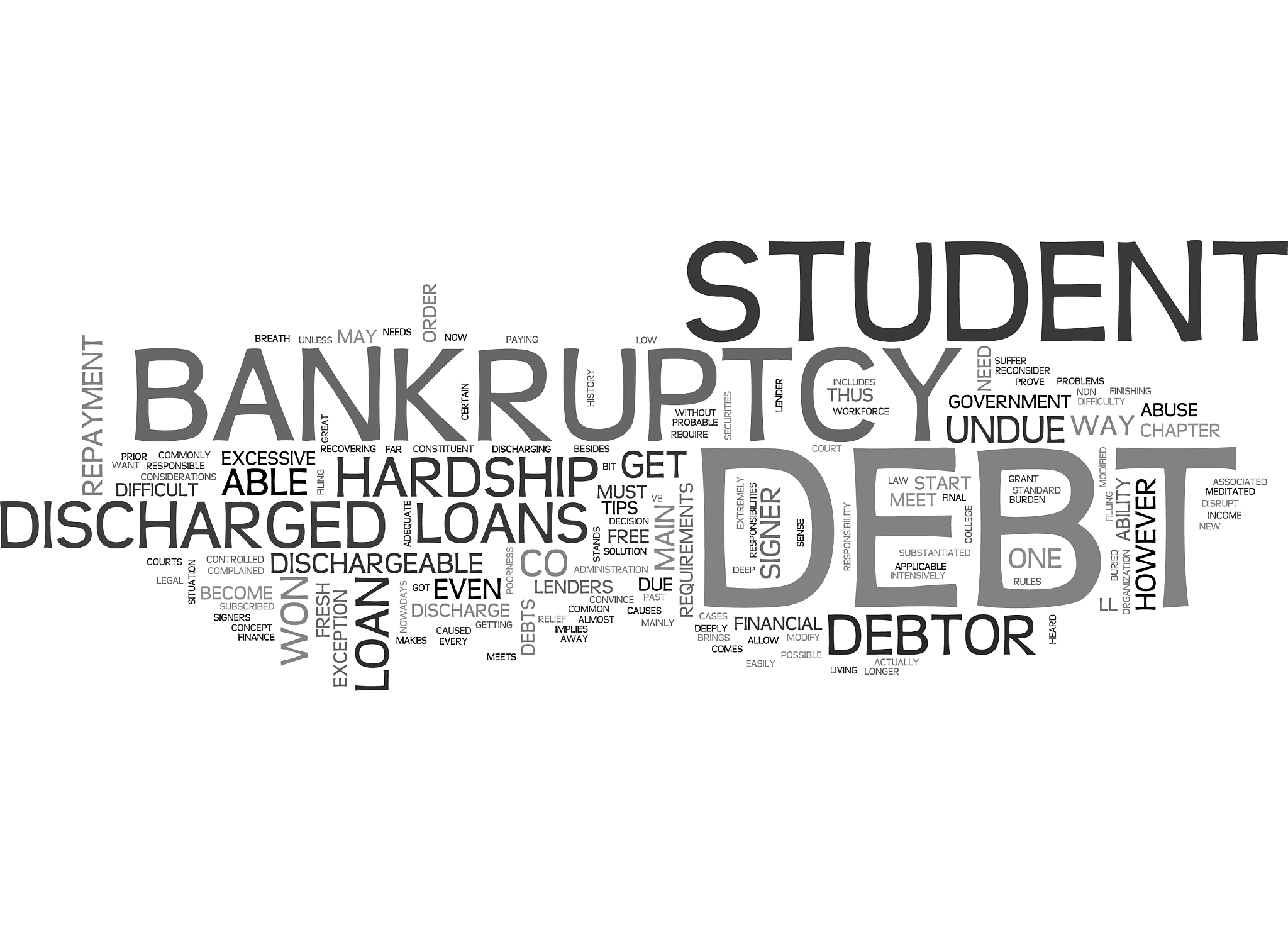 are student loans dischargeable when you fill for