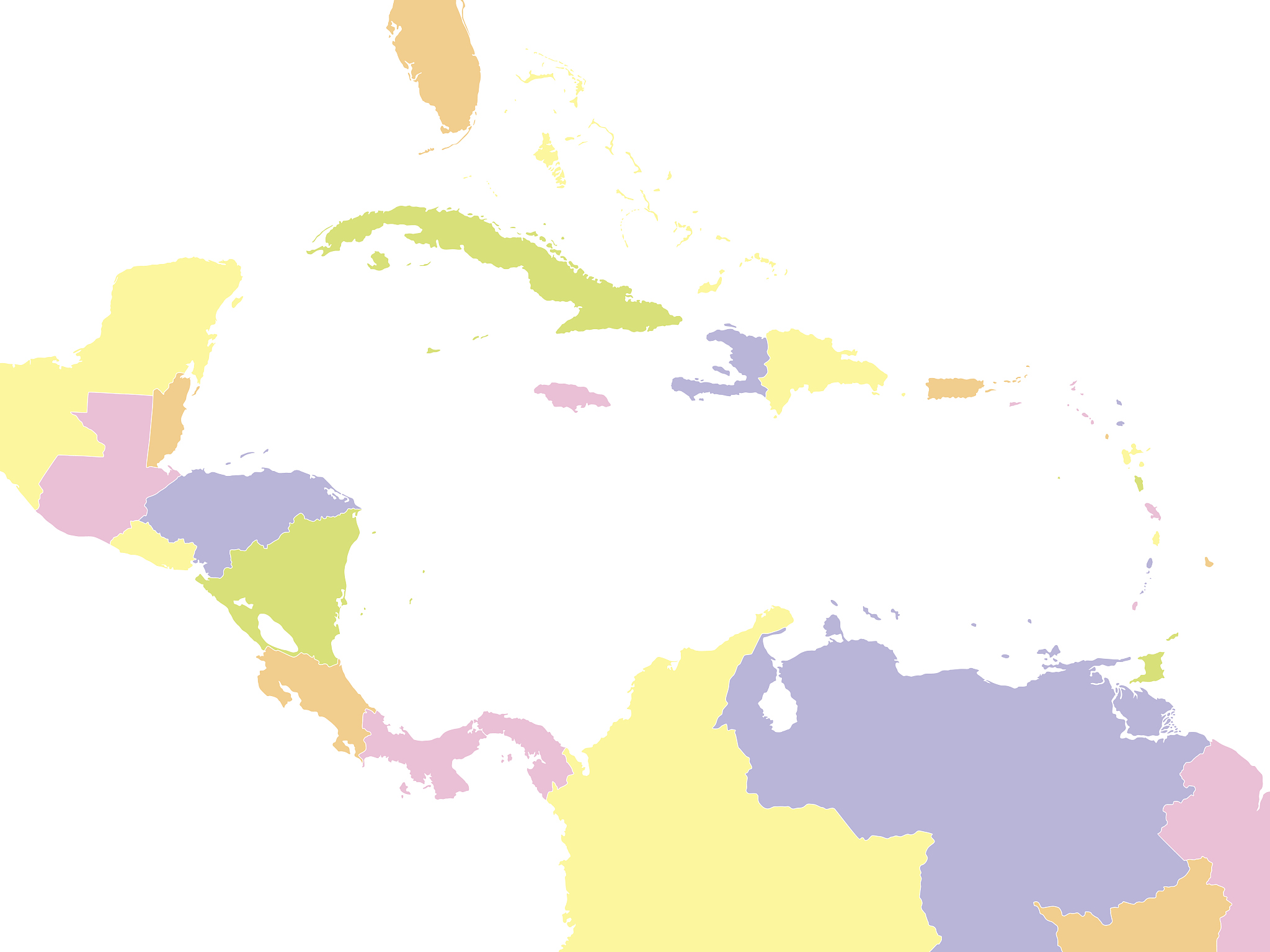 map of central america