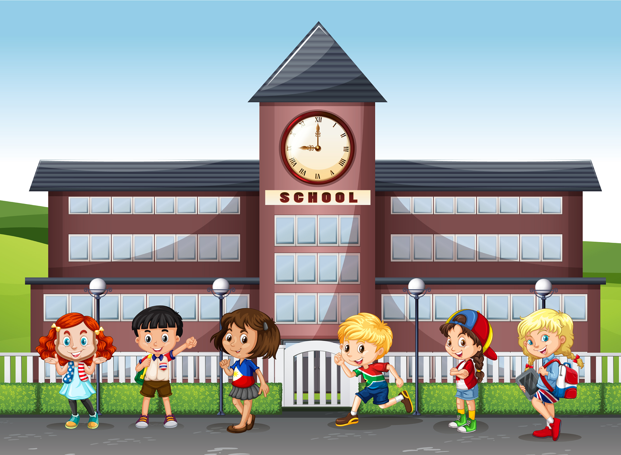international children at school