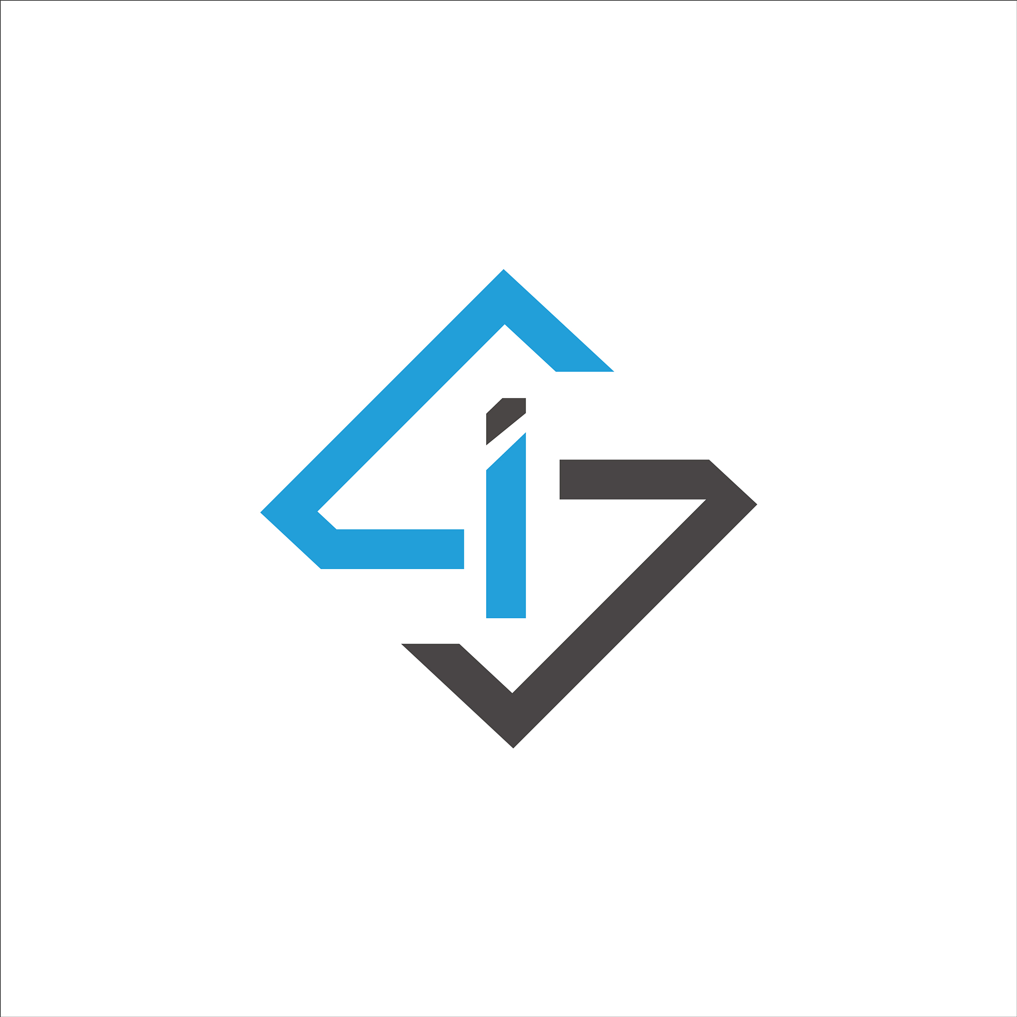 initial letter is or si logo design template