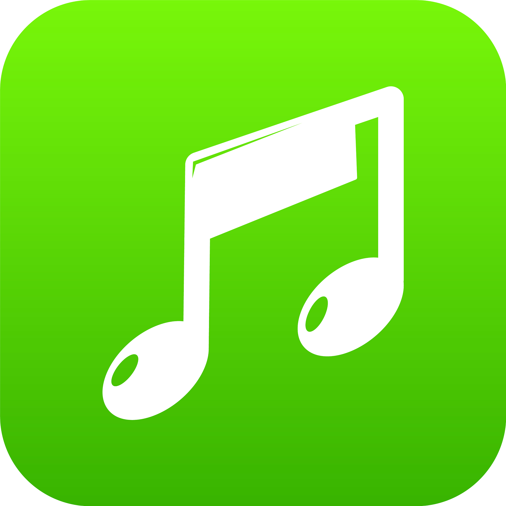 music note icon green