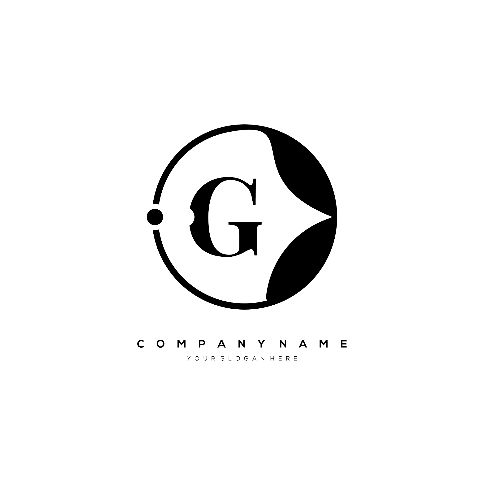 g letter logo template