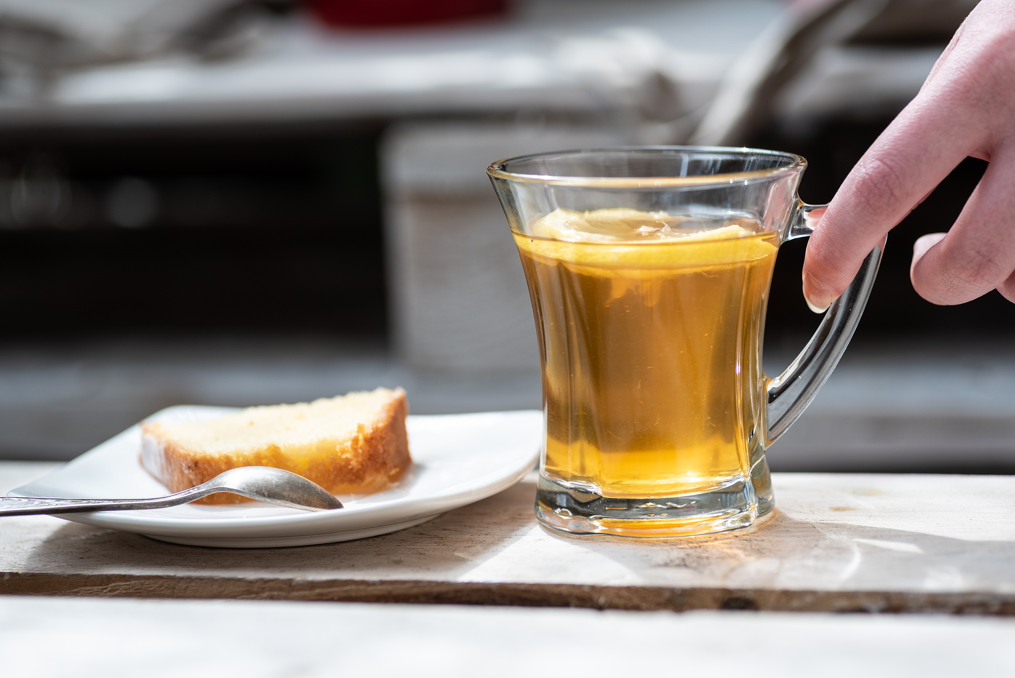 glass of tea for brakfast