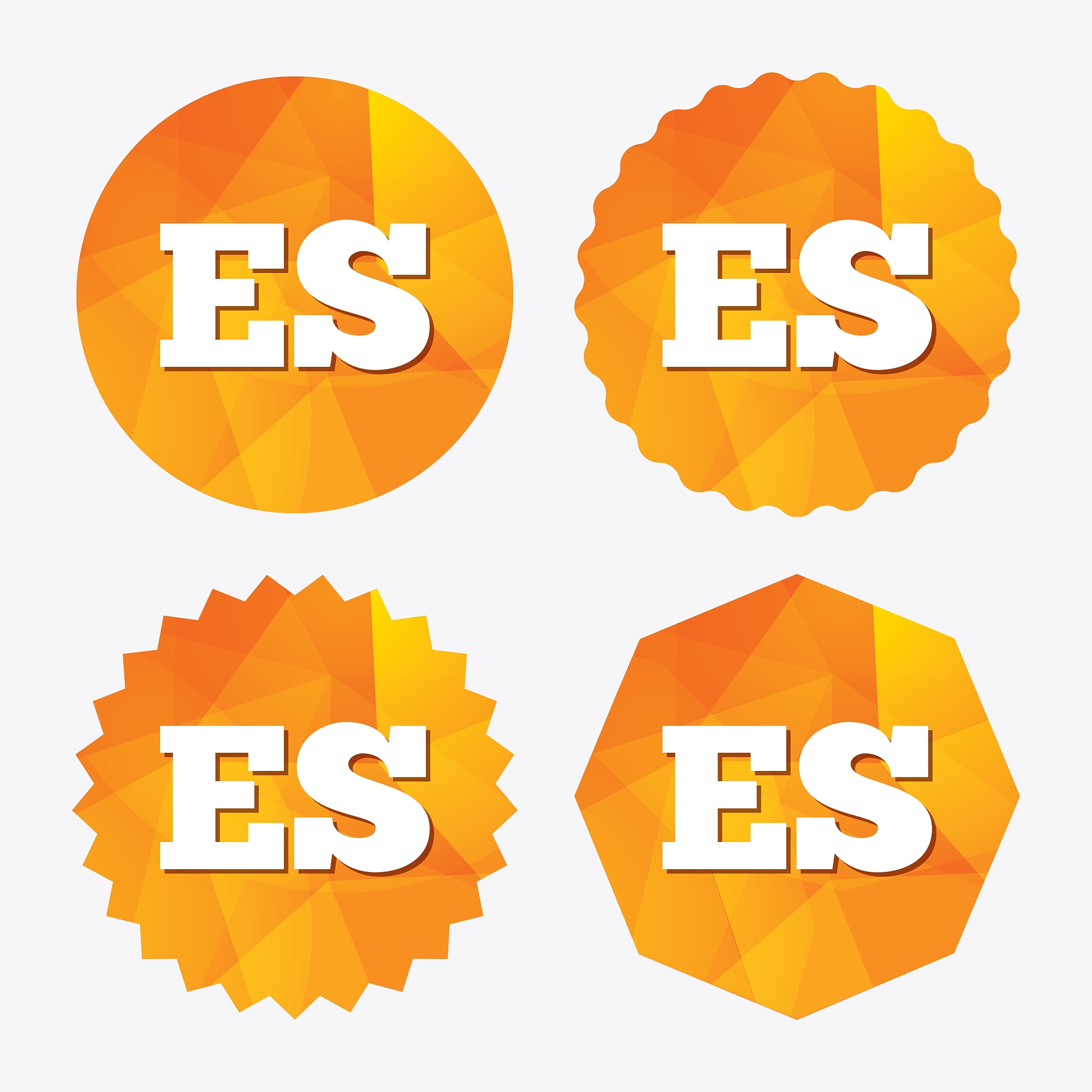 spanish language sign icon es translation