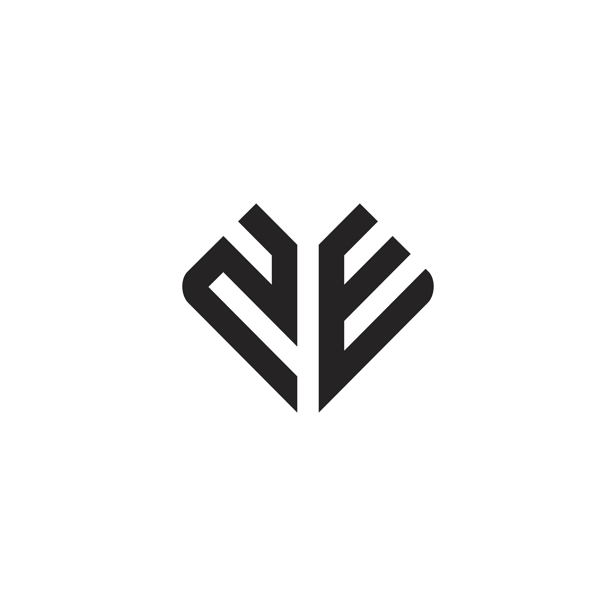 ze letter logo icon design template elements