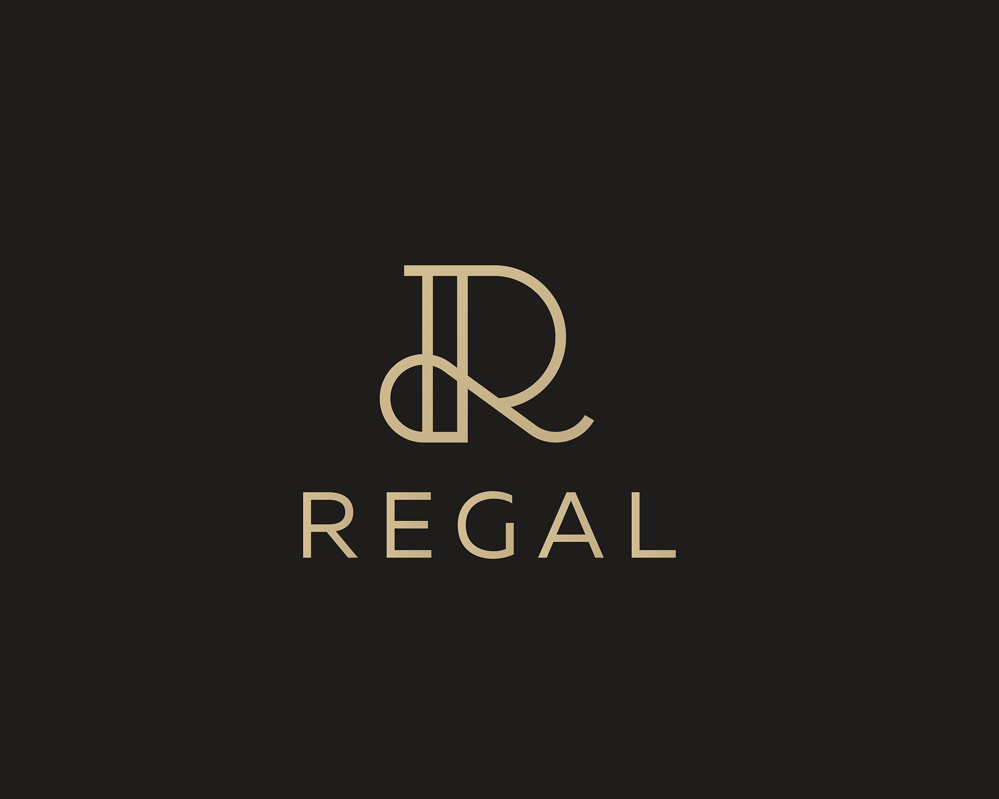 elegant line curve logotype premium letter