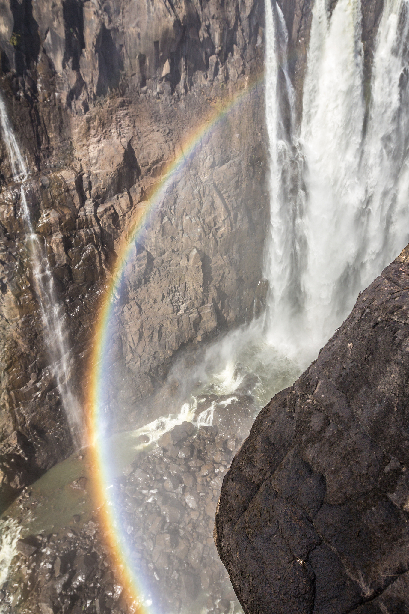 rainbow in victoria falls