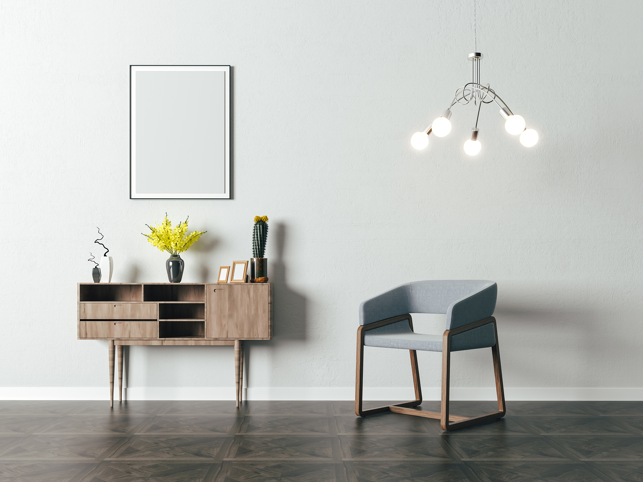3d beautiful interior render