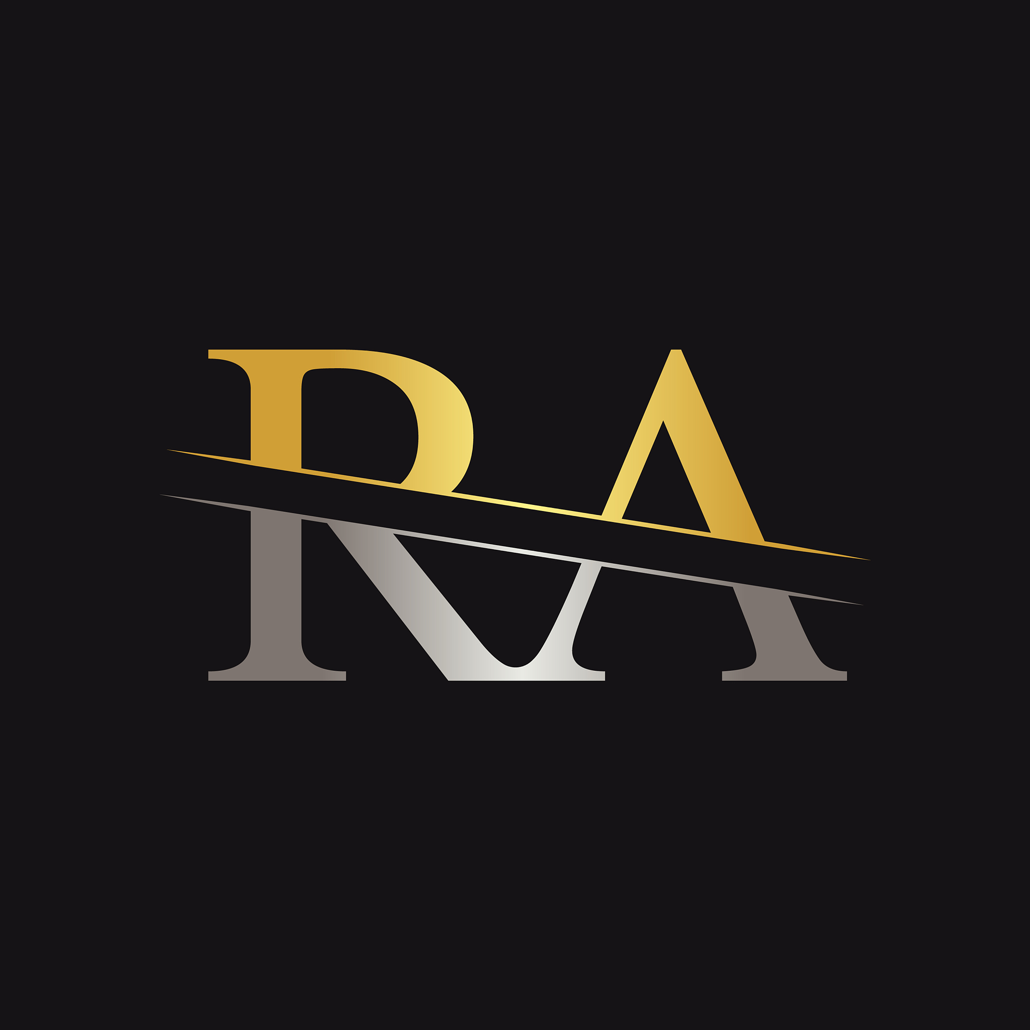 abstract letter ra logo design template creative