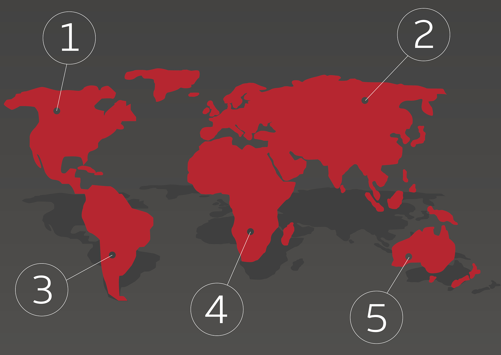 world map infographic