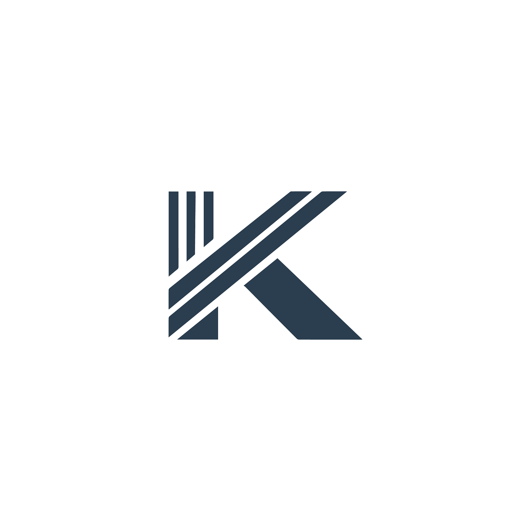 initial letter k logo design template
