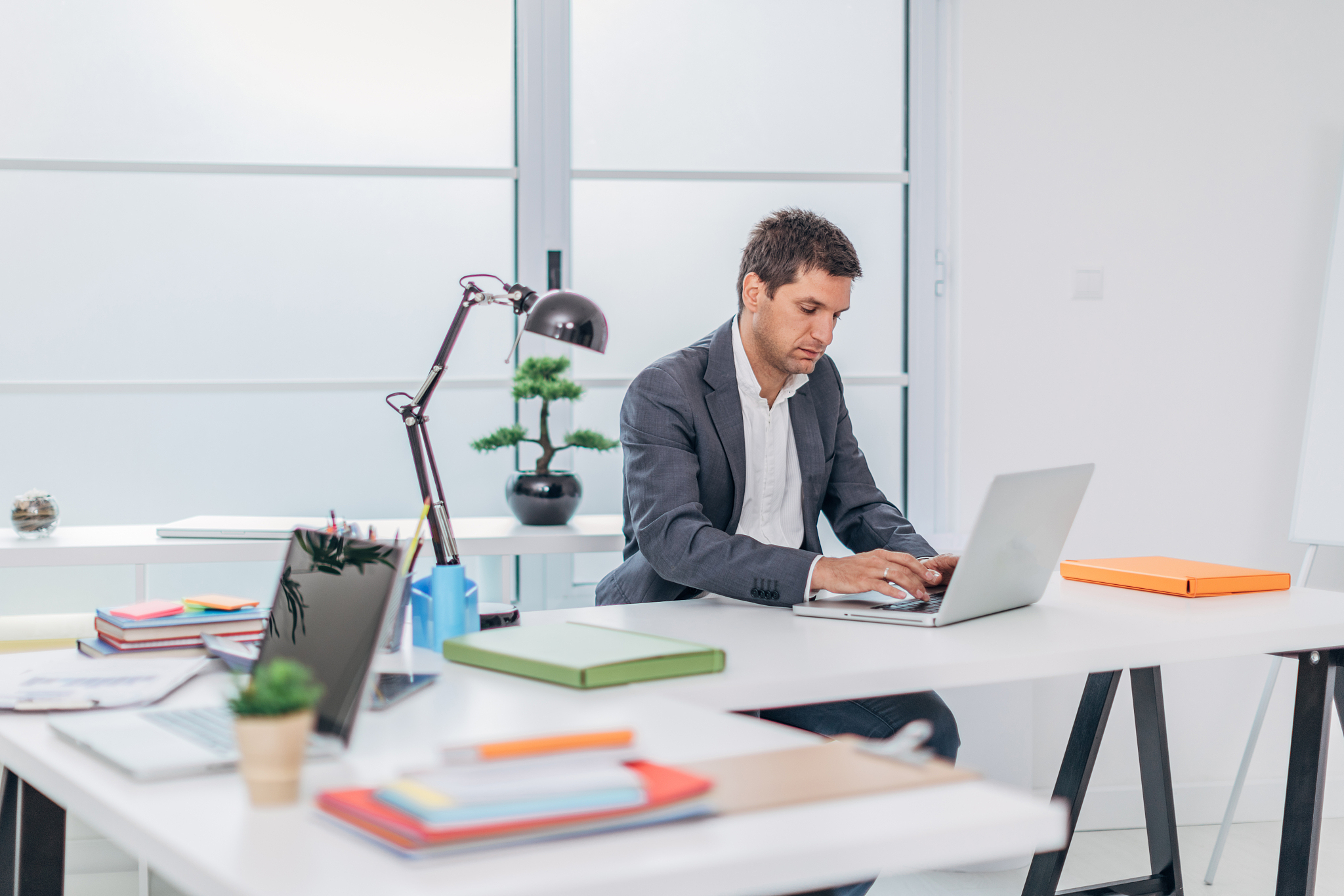 businessman working at the office