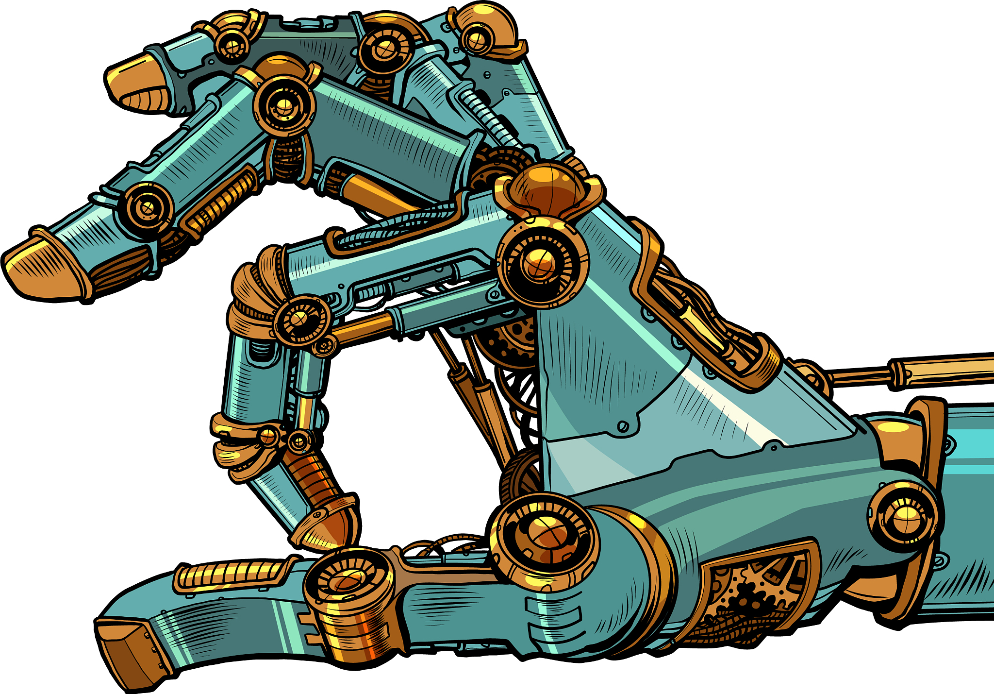 robot hand click