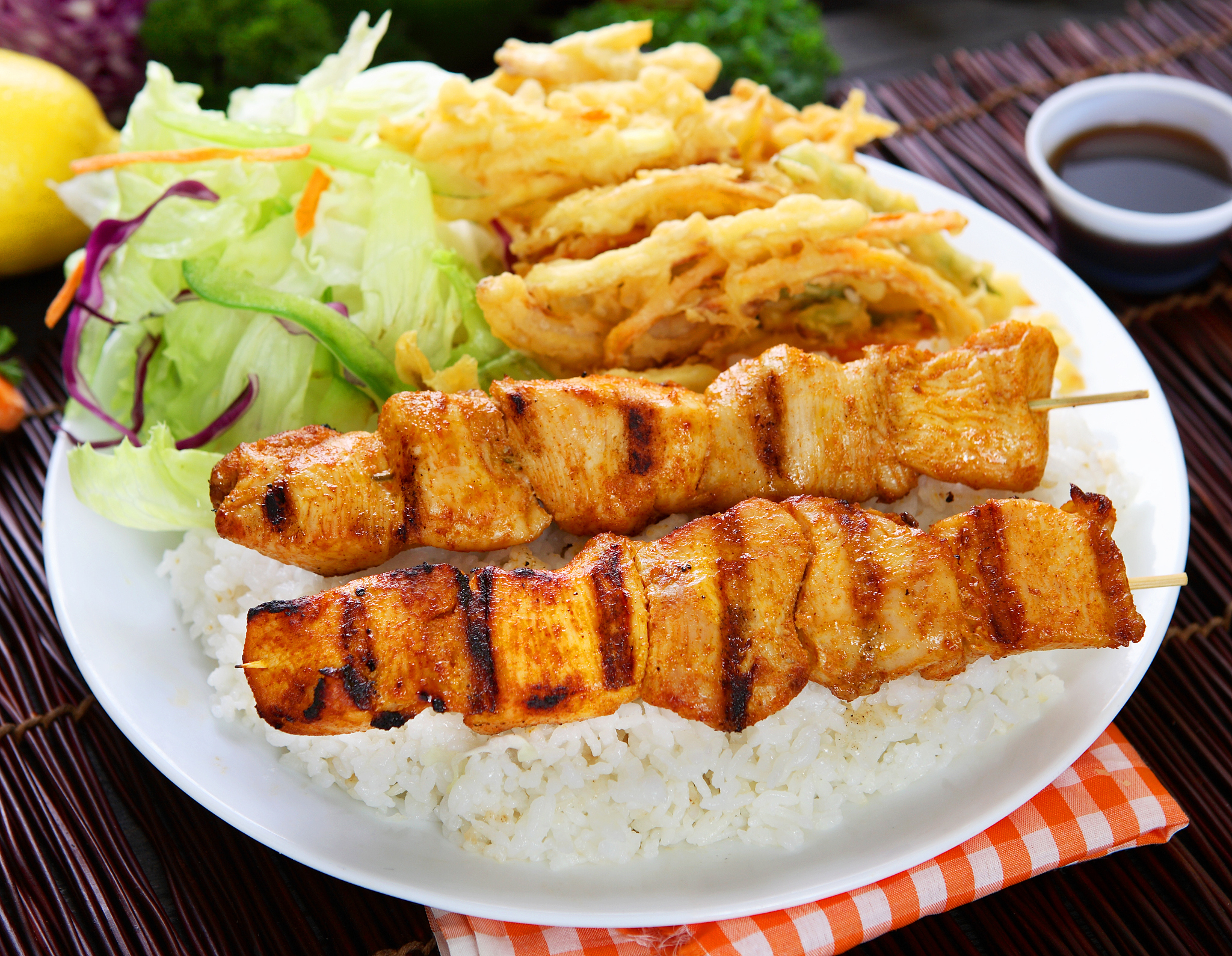 超好吃！烤鸡排、烤里脊肉和年糕推荐！