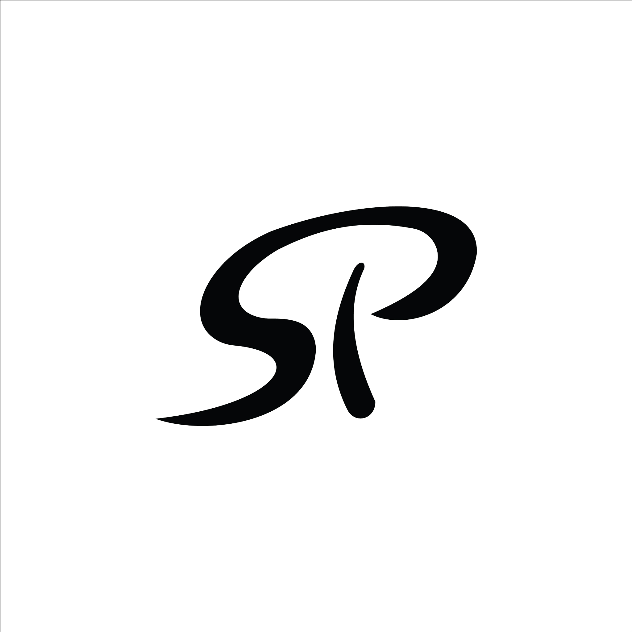 initial letter sp or ps logo design template