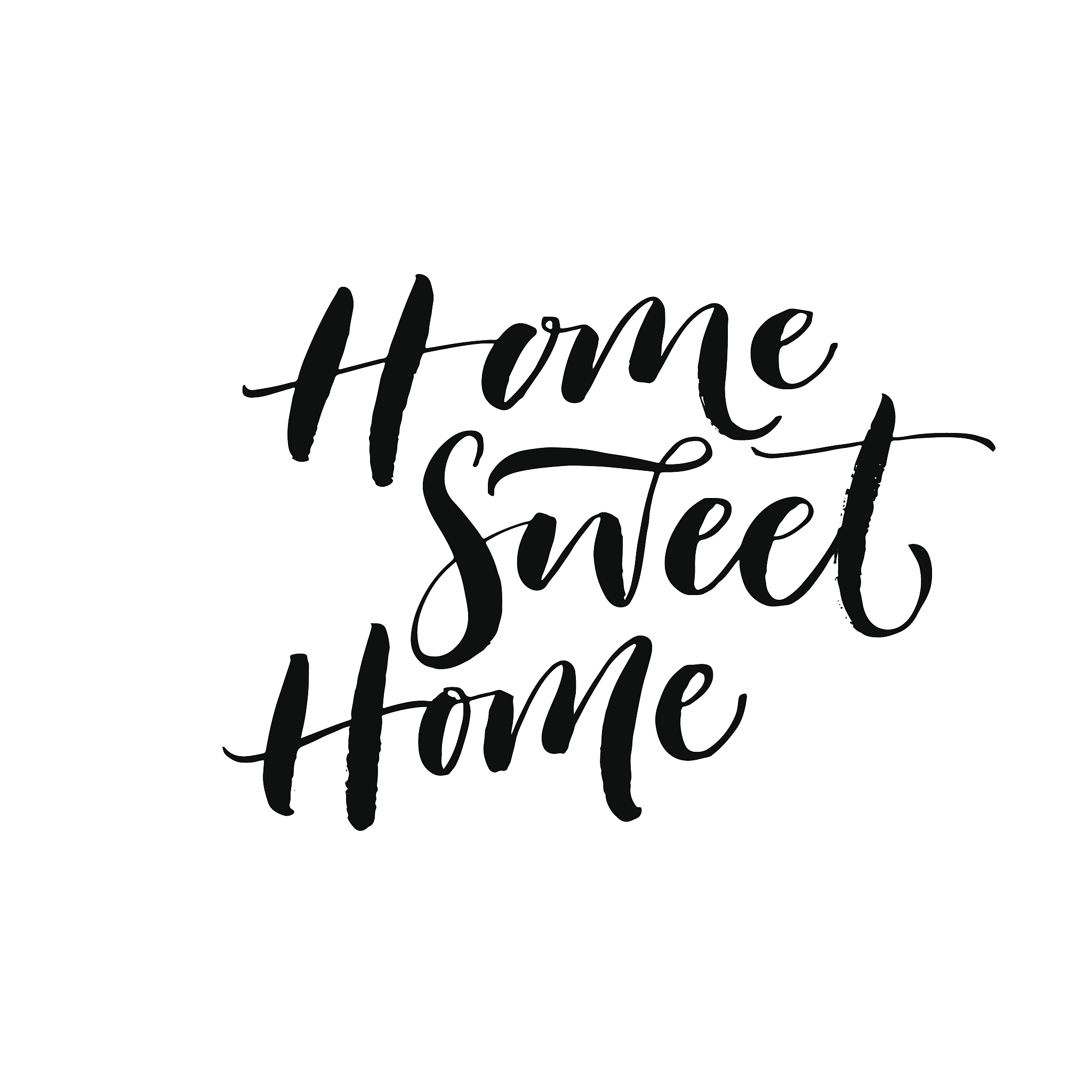 home sweet home postcard.