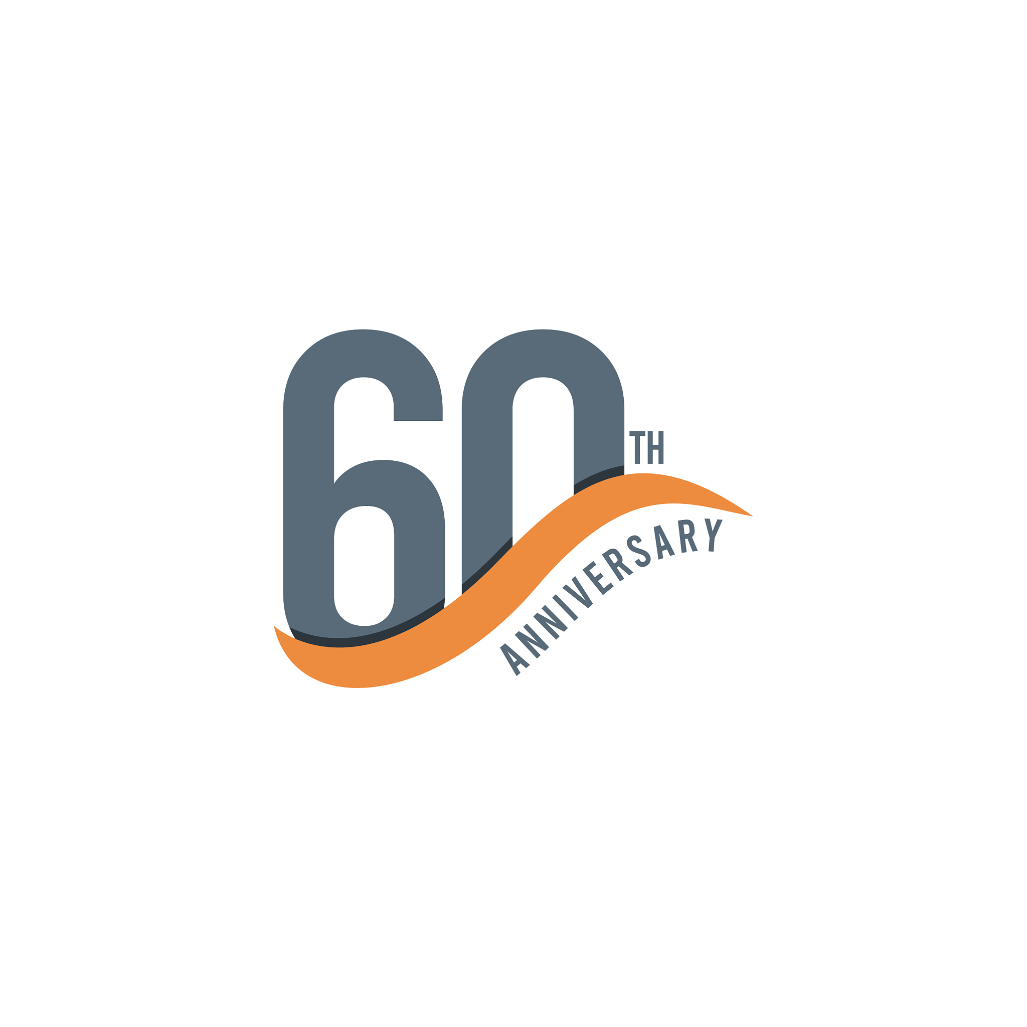 60 year anniversary template design