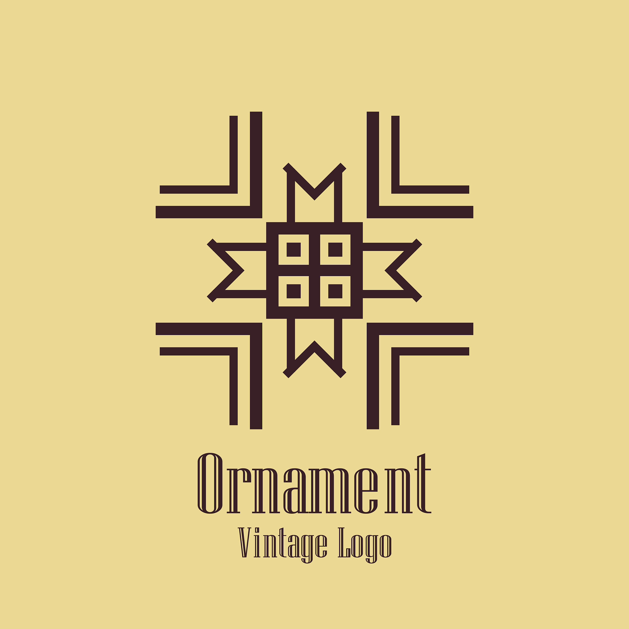 art deco vintage logo