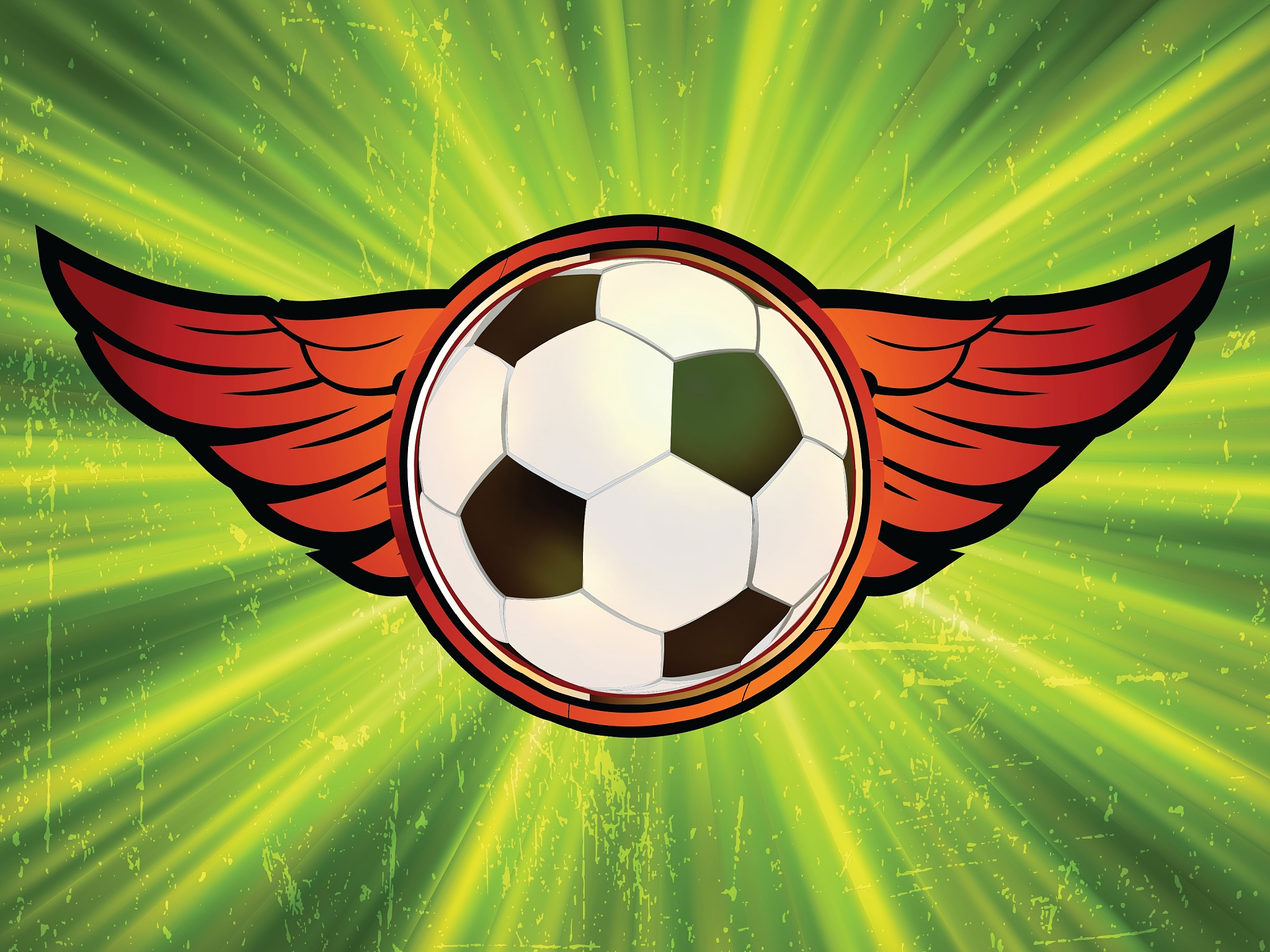 grunge soccer ball