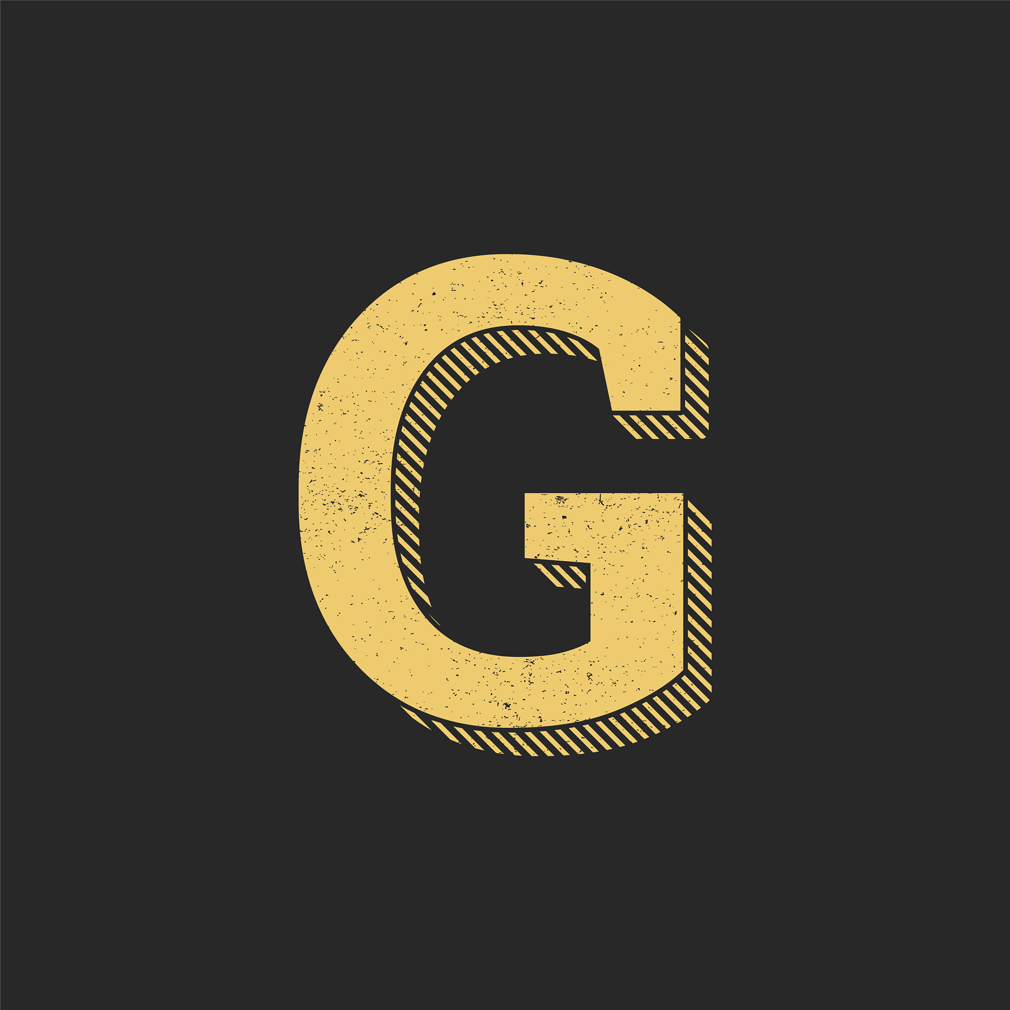 logo letter g gold vintage