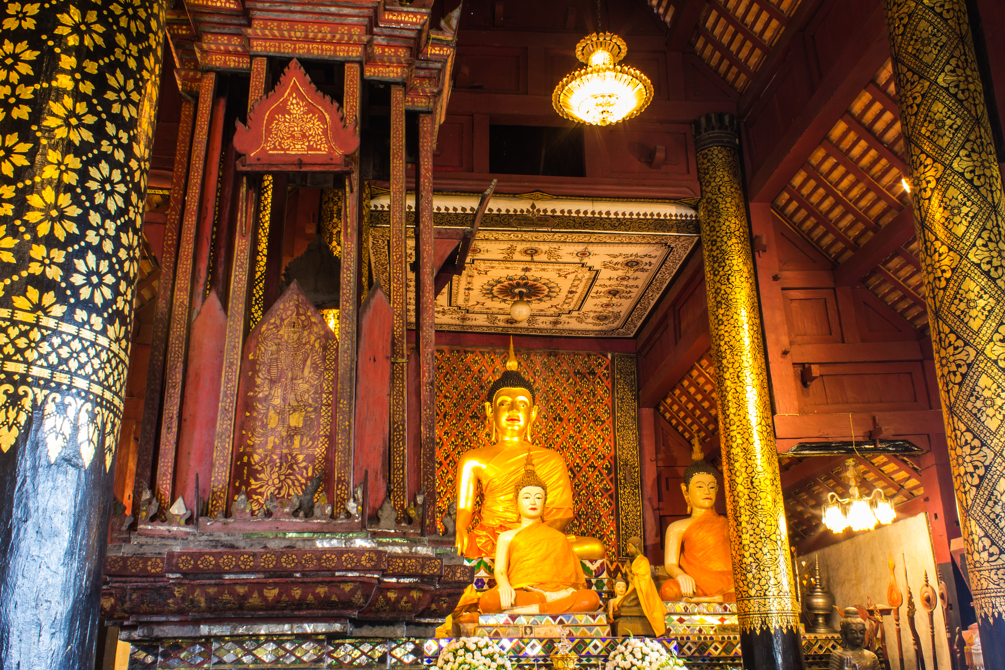 old buddha statue in chapel