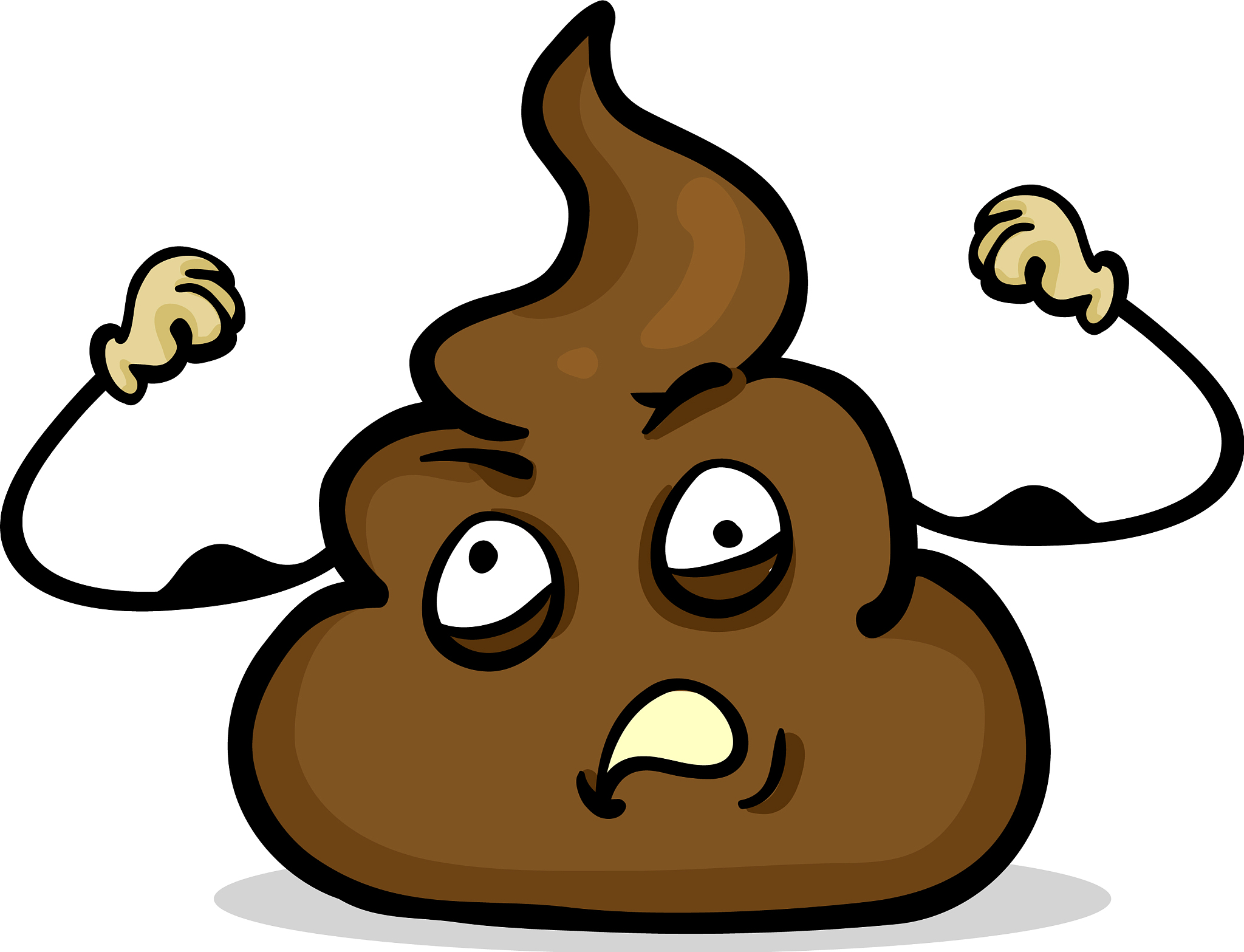cartoon character - bodybuilding shit smiley