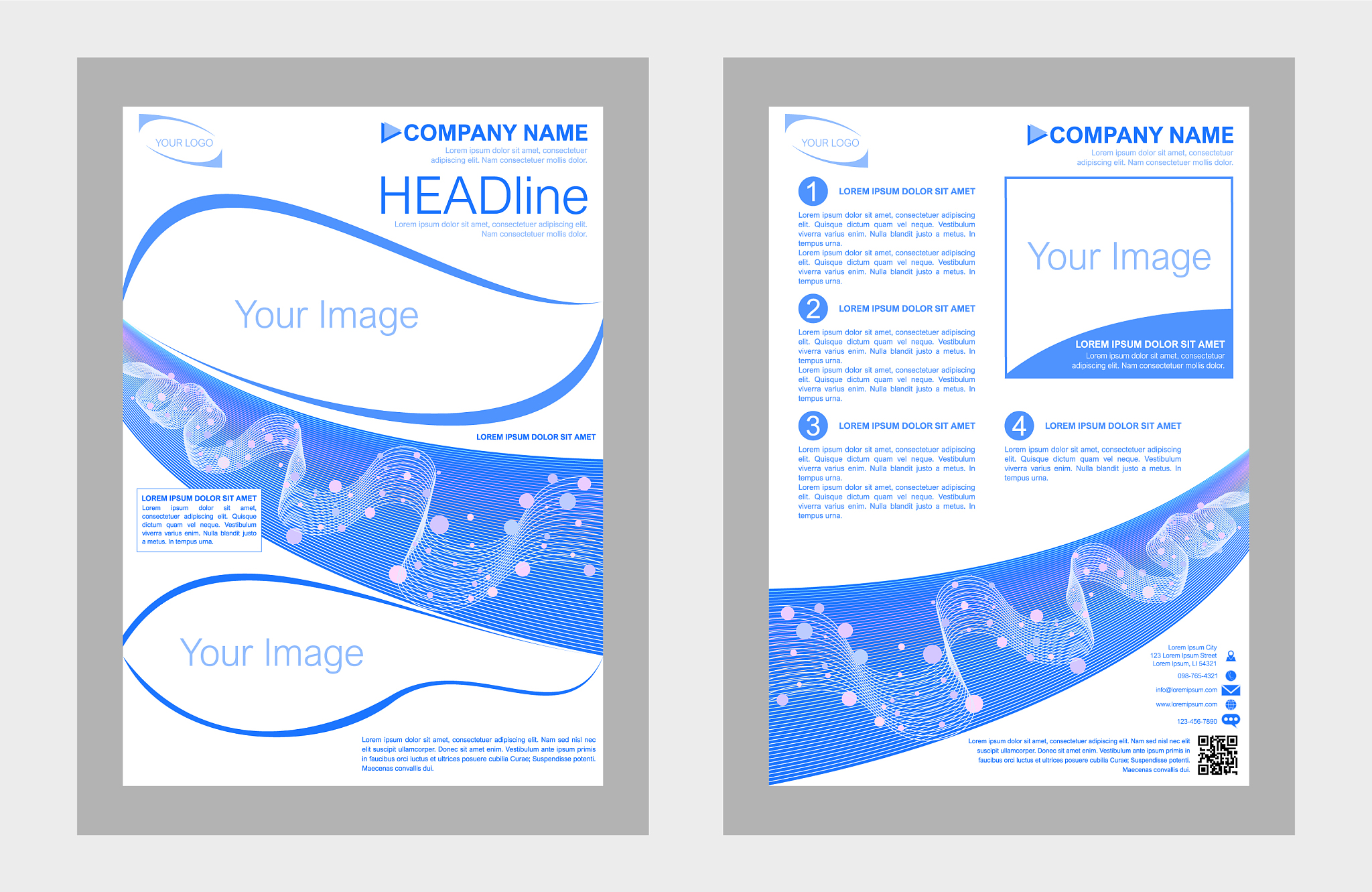 template in a4 size for poster flyer pamphlet