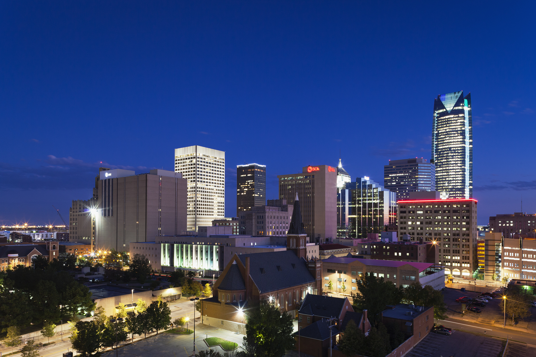 oklahoma city, oklahoma, city view
