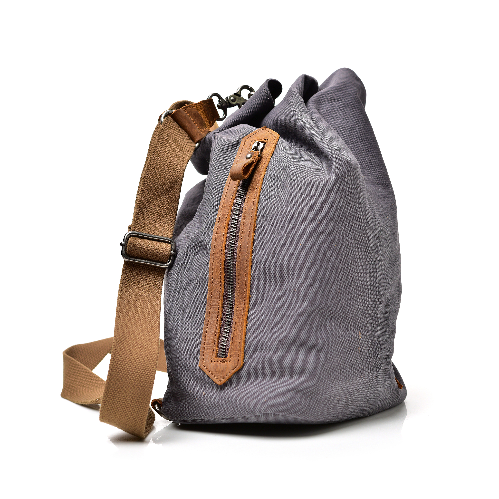 backpack from fabric of color blue
