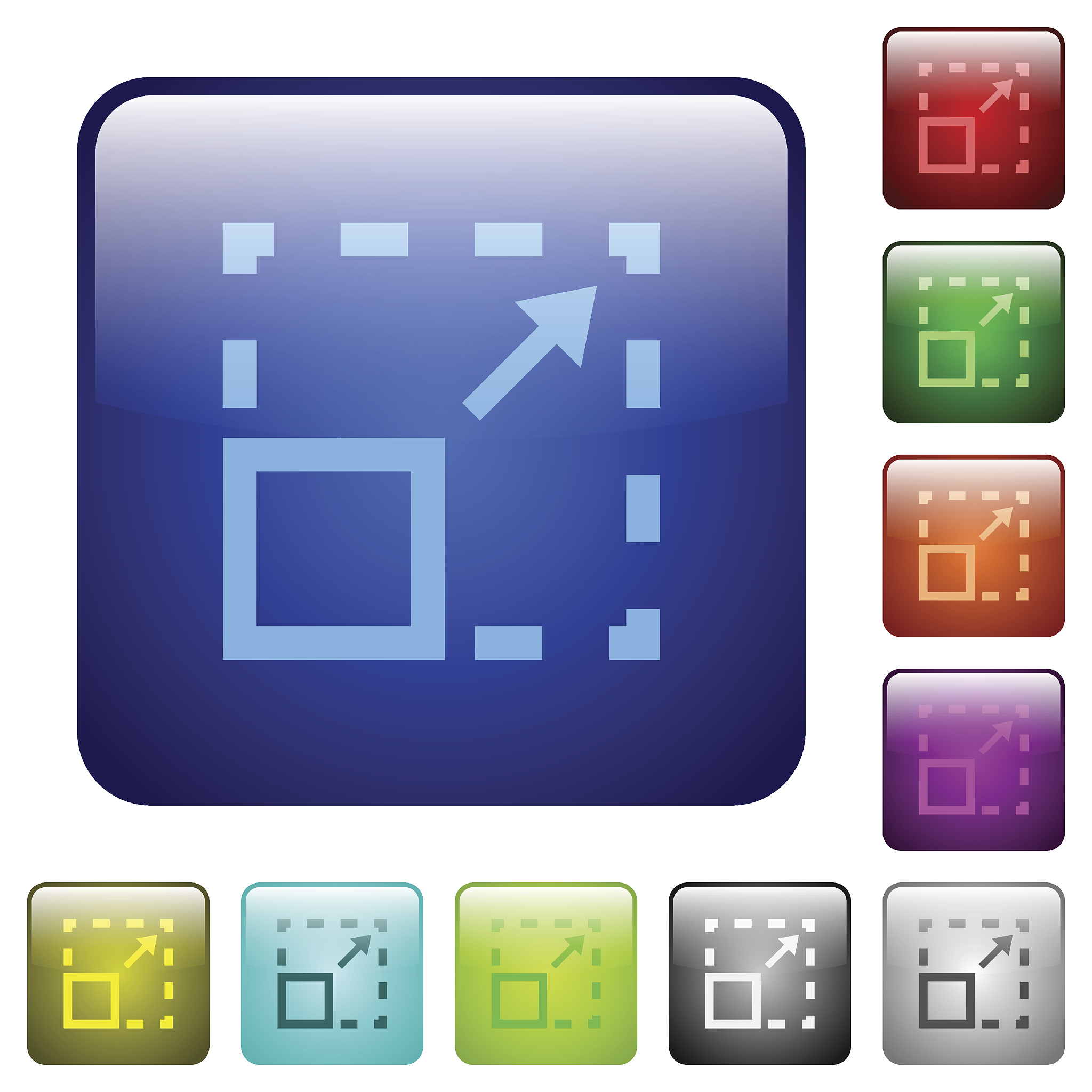 maximize element color square buttons