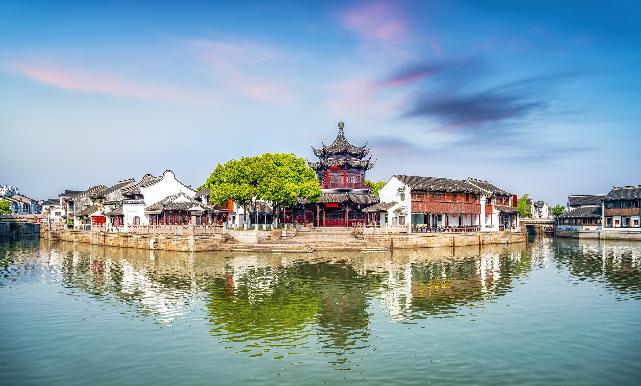 scenery of shantang ancient town in suzhou