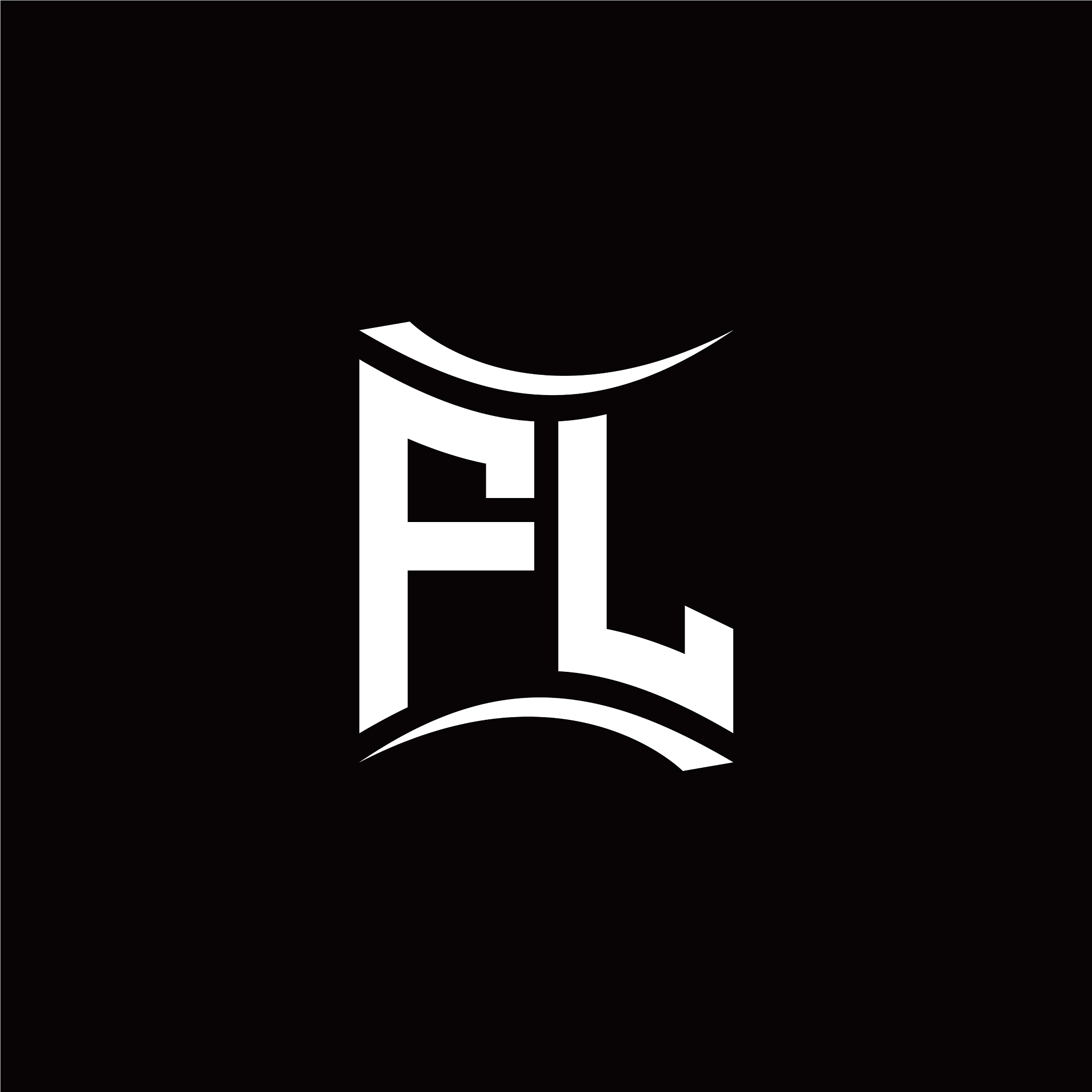 fl initial letter logo design modern template