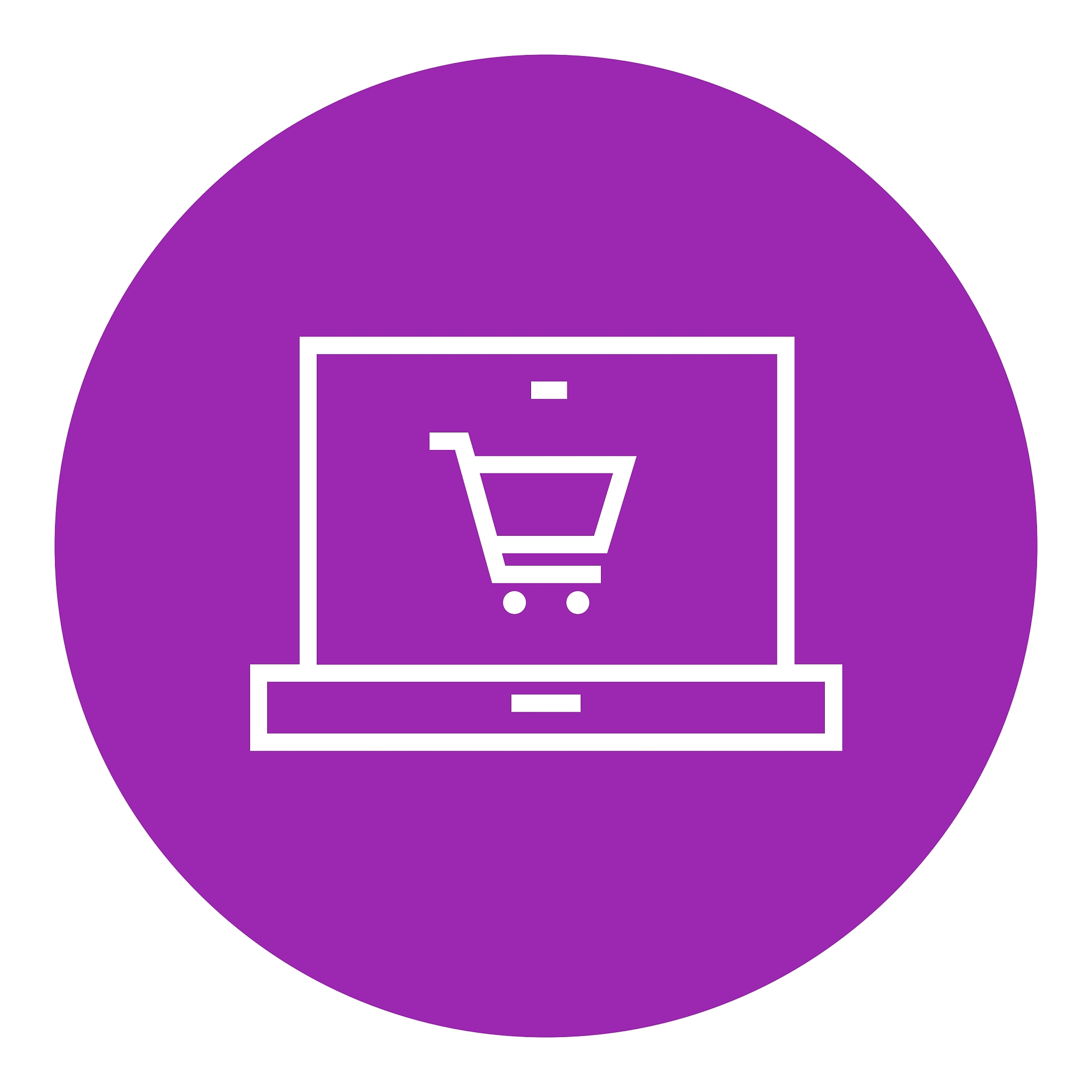 online shopping line icon
