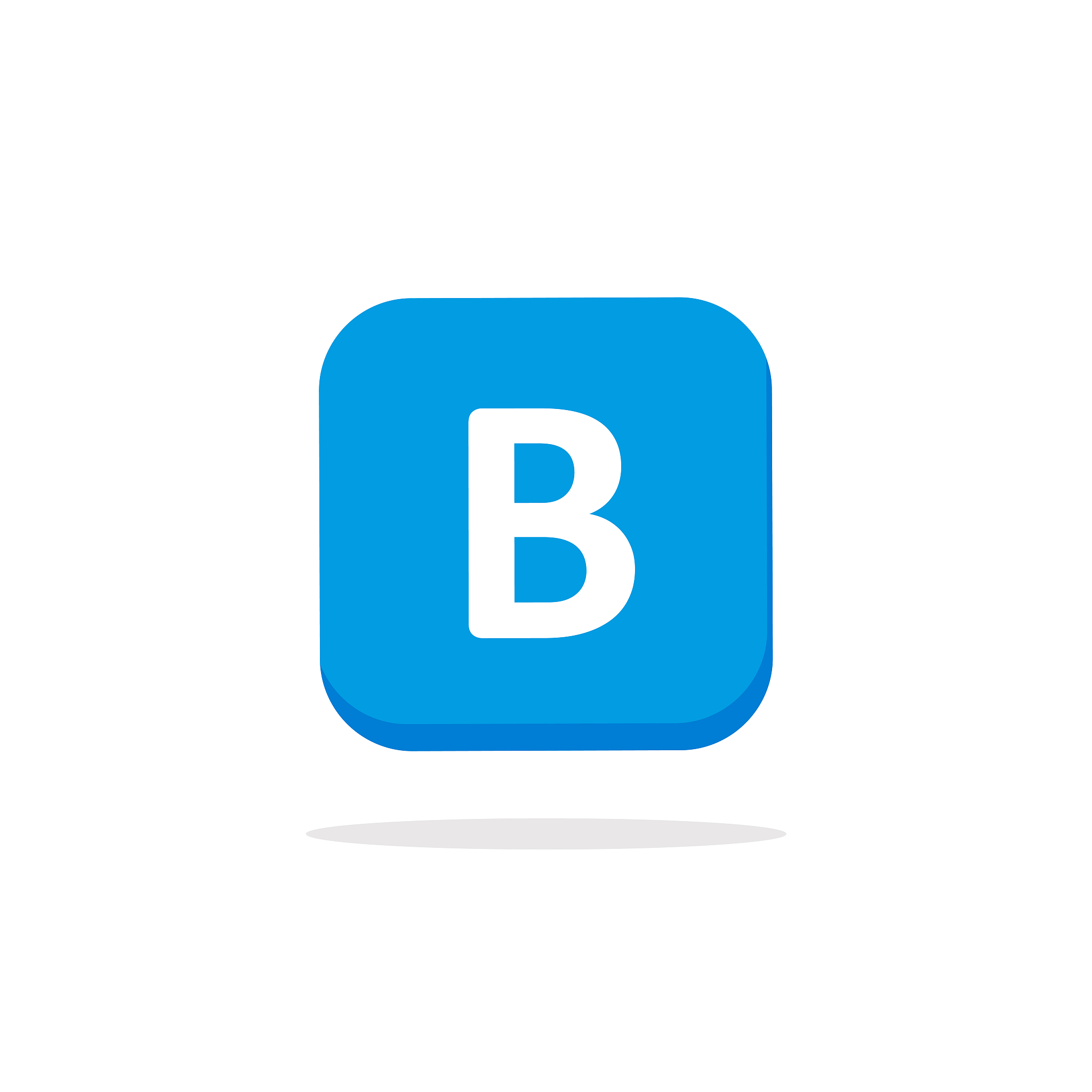 abc icon on a rectangular box arranged in vector