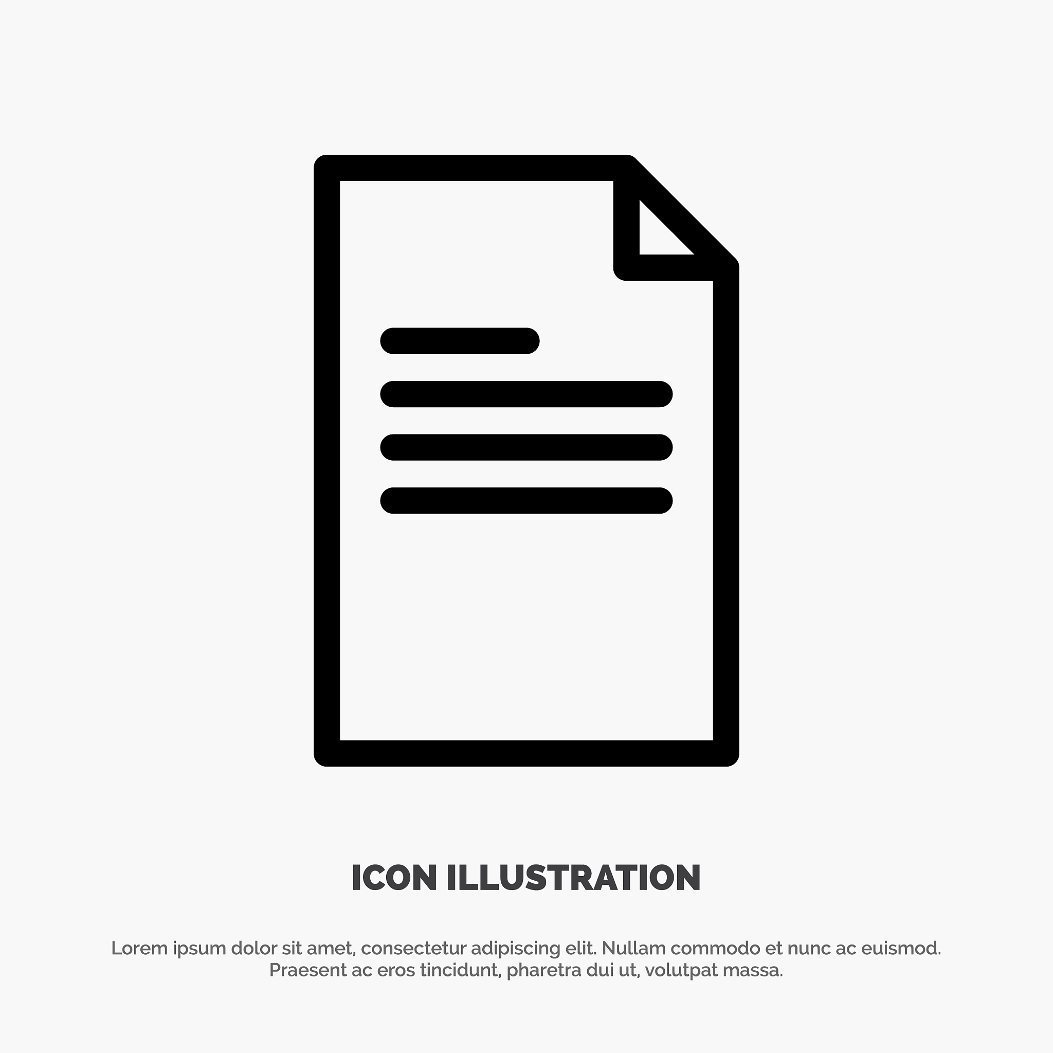 file text data report line icon