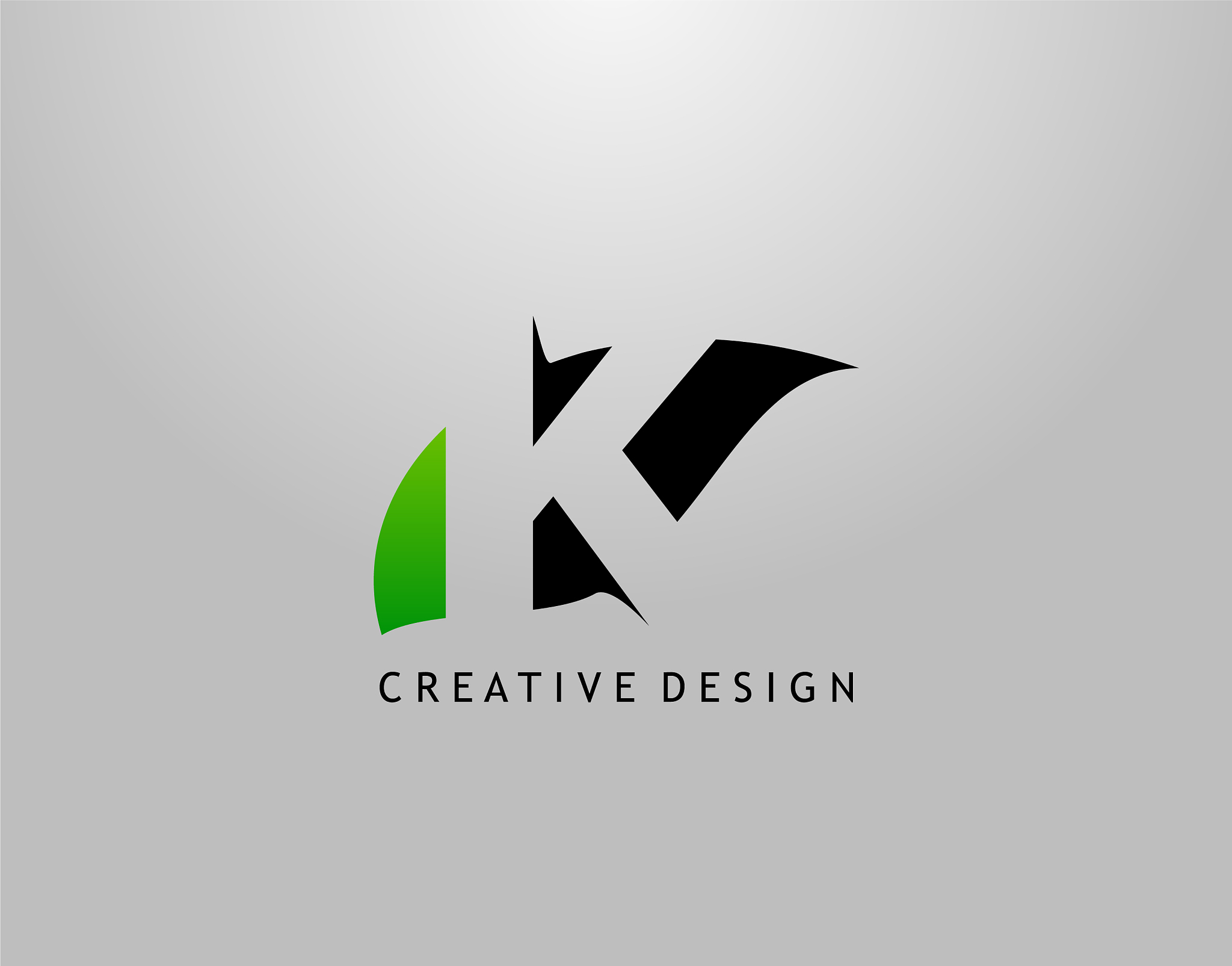 k letter logo modern abstract hidden k