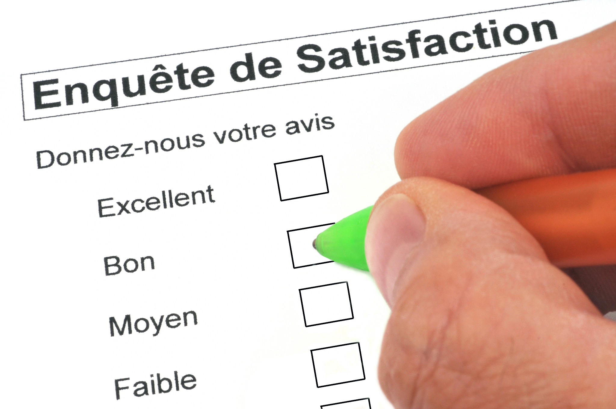 enquête de satisfaction