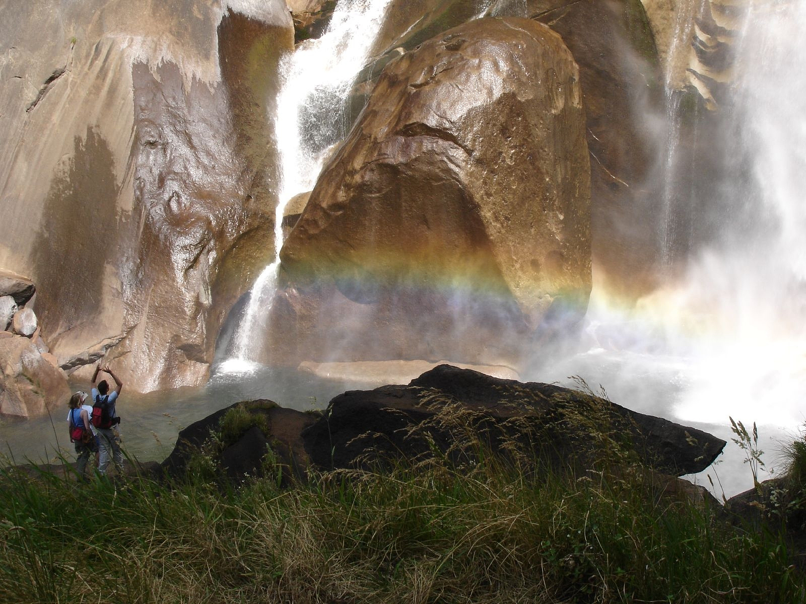 scenic view of waterfall