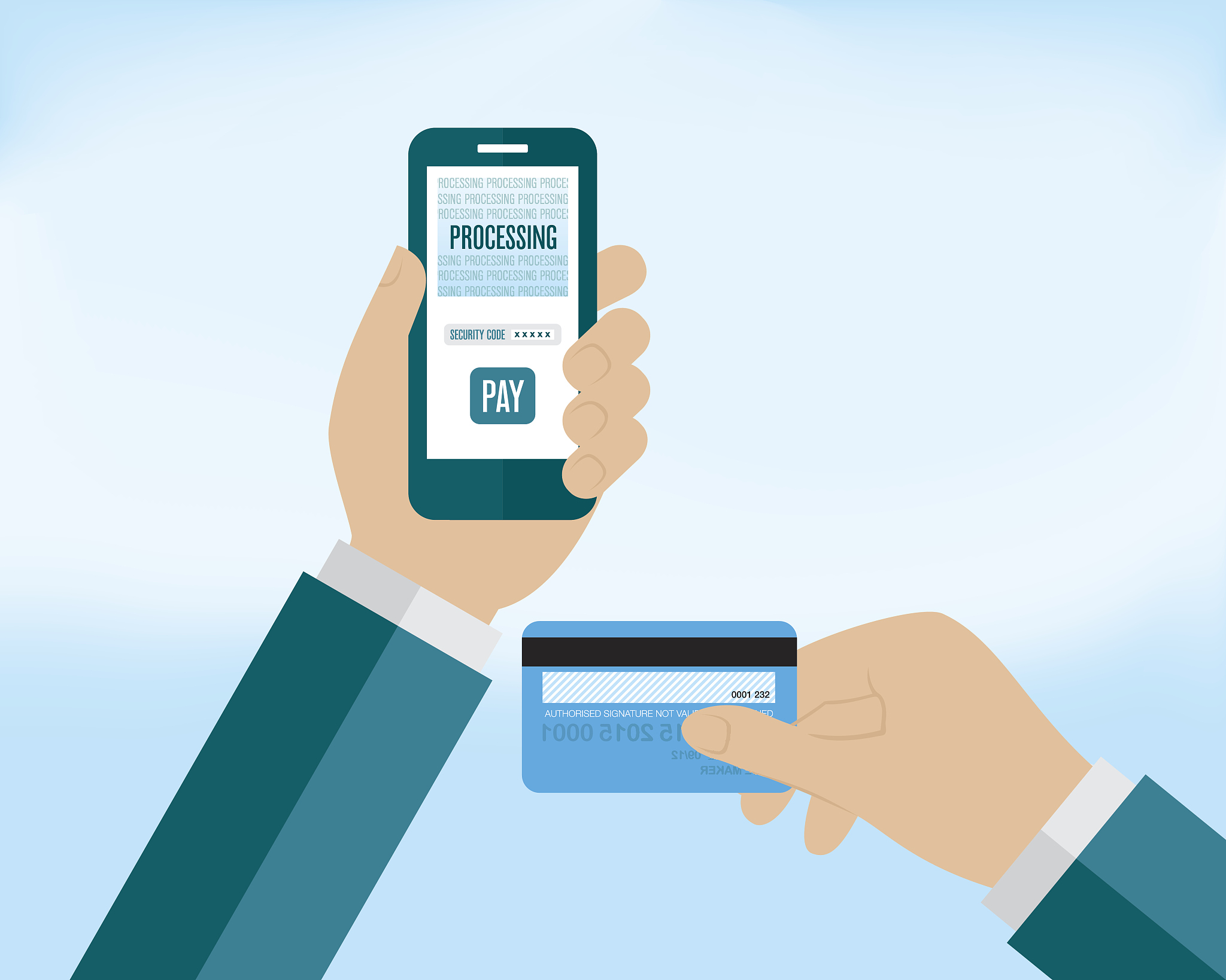 mobile payment on smartphone