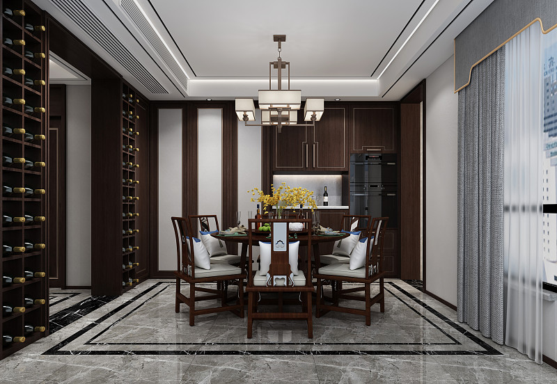 以禅为代表以高雅、传统之情与简约中式进行良好融合。新中式风格以中国传统古典文化为底蕴将现代元素和传统元素有机地融合在一起在保留传统风格韵味的同时又力求空间布局的灵活和丰富。对话空间体验中式文化。新中式风格的家居空间在传承传统的同时又不失现代元素对称的装饰手法古朴端庄又不失大气家居色彩主调偏向于浅色整个空间给人以含蓄之美