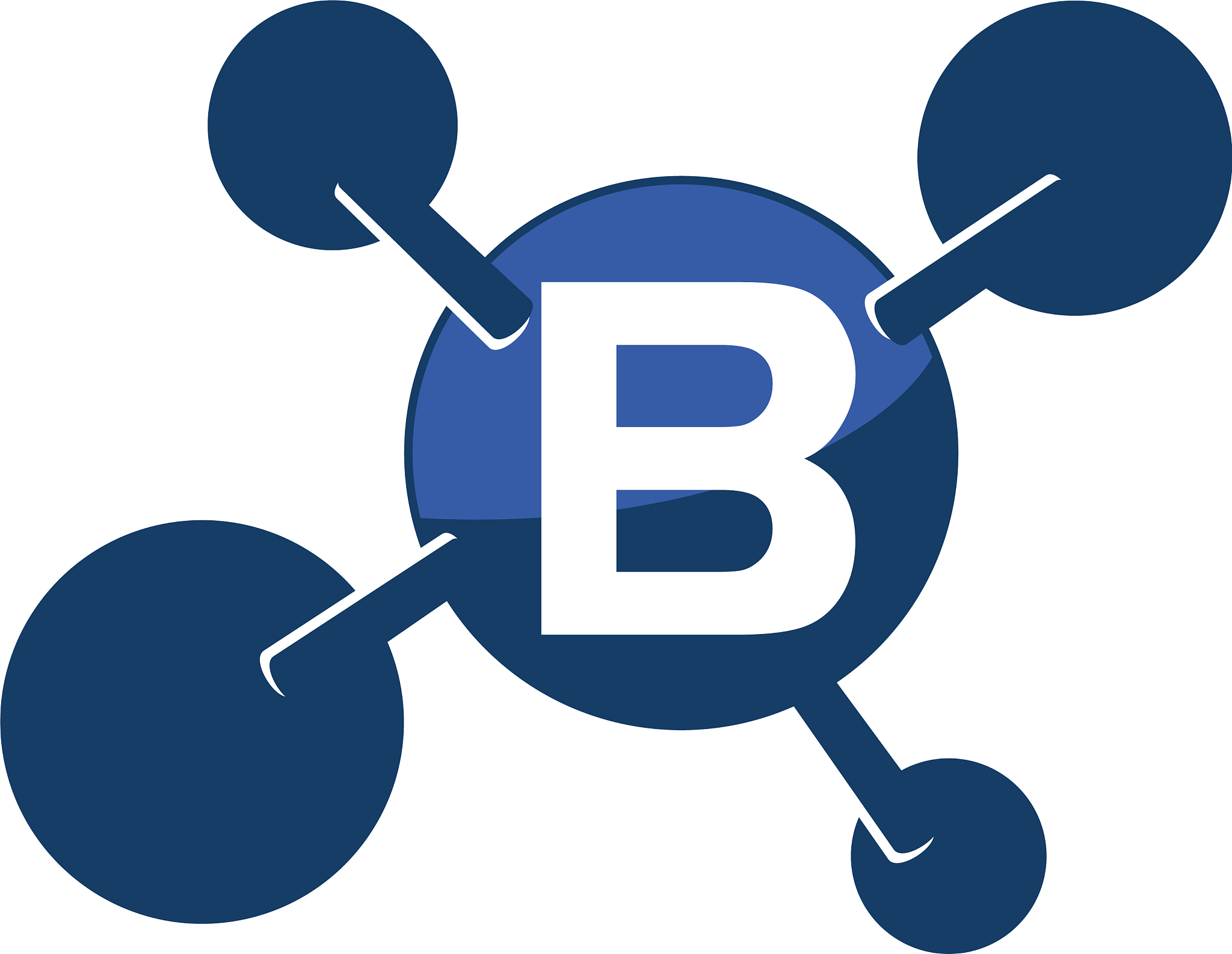 synergy logo initial b