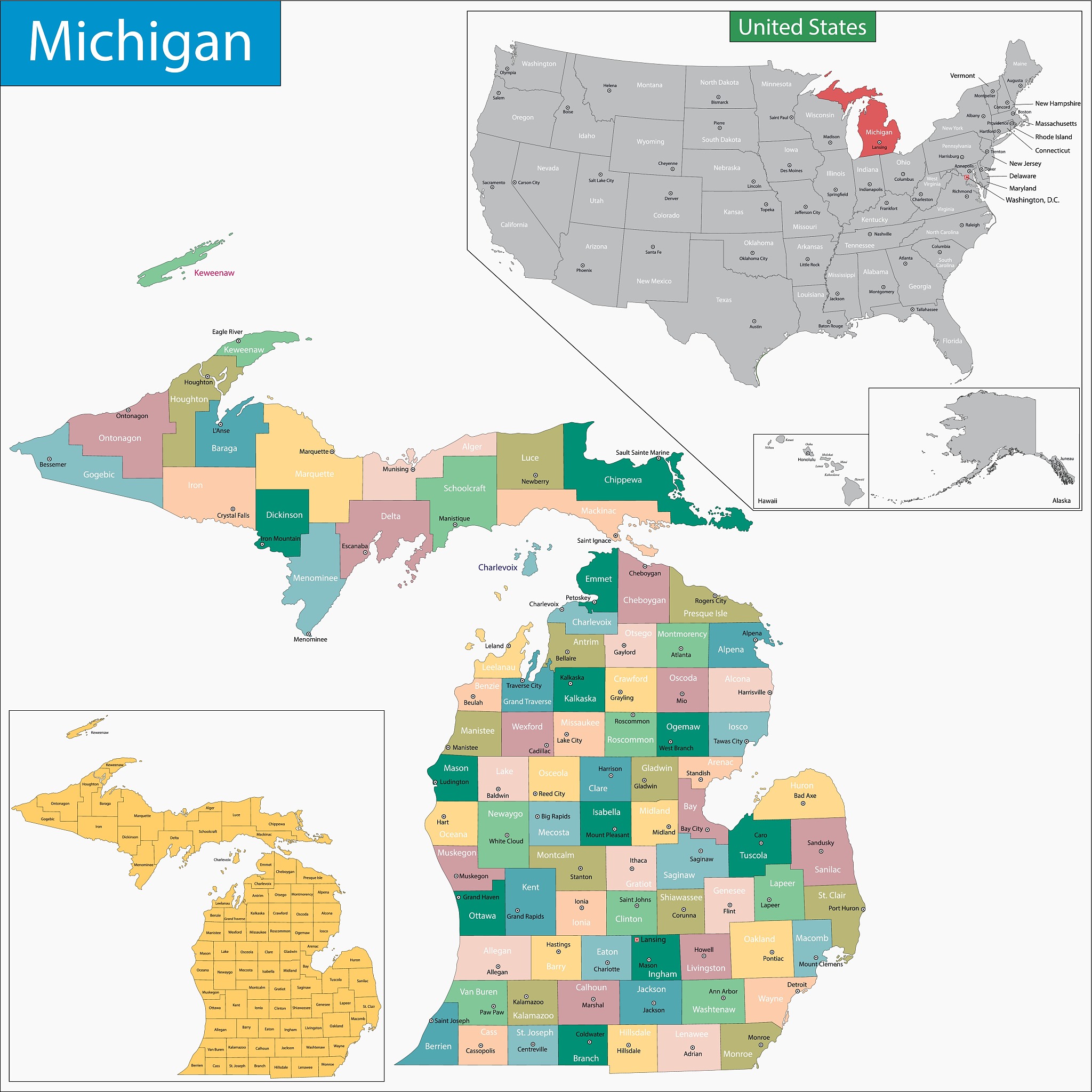 michigan map