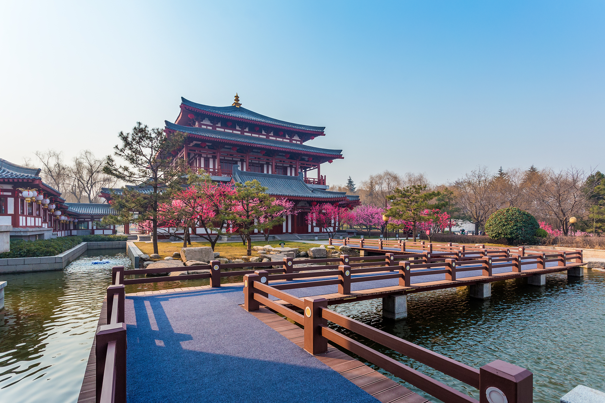 西安大唐芙蓉园功能分区及景观节点