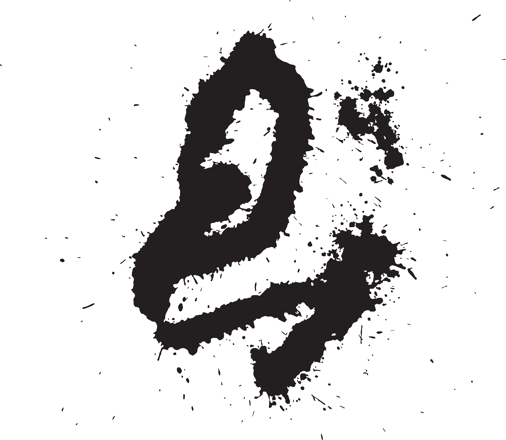 abstract ink drops background black and white