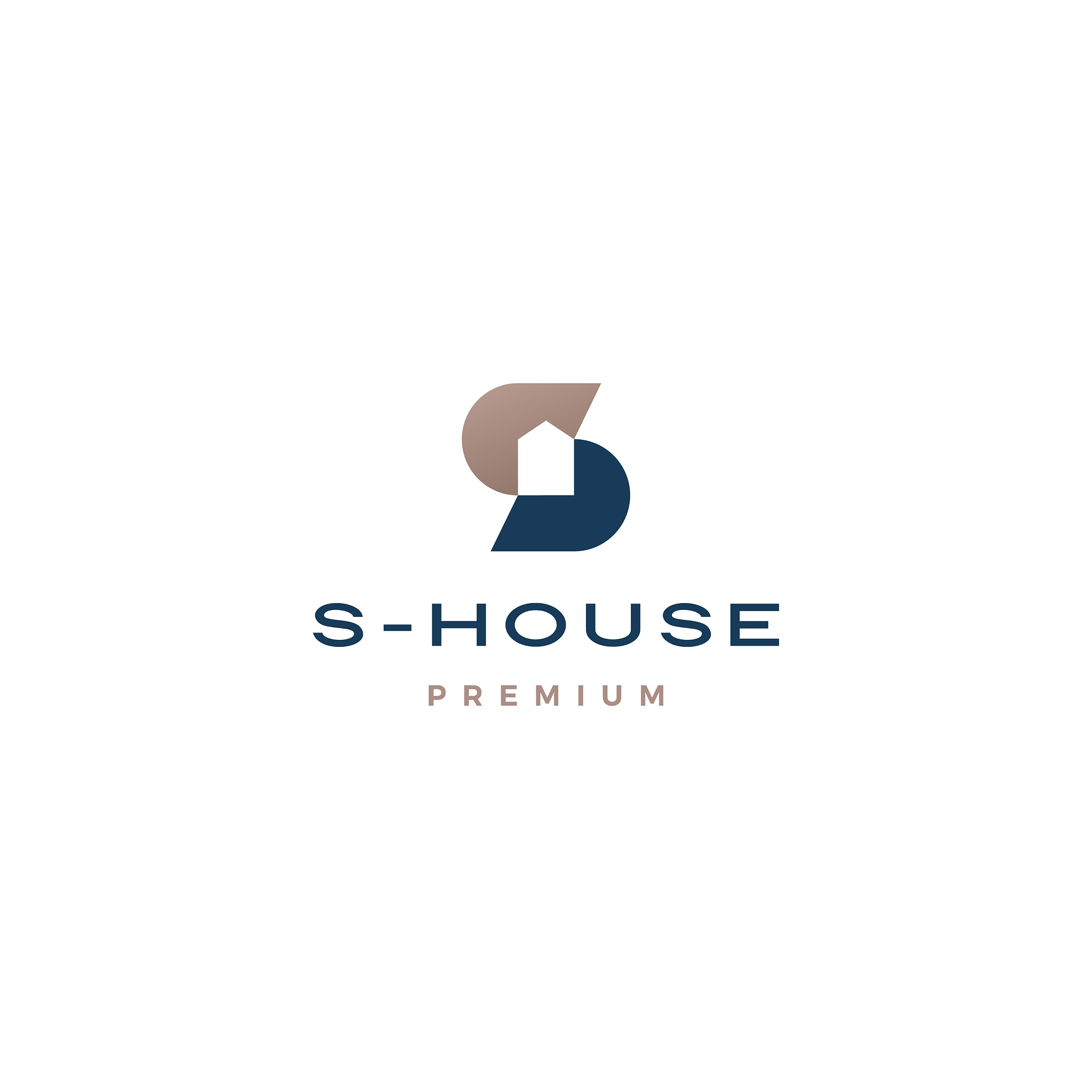 s letter house logo icon