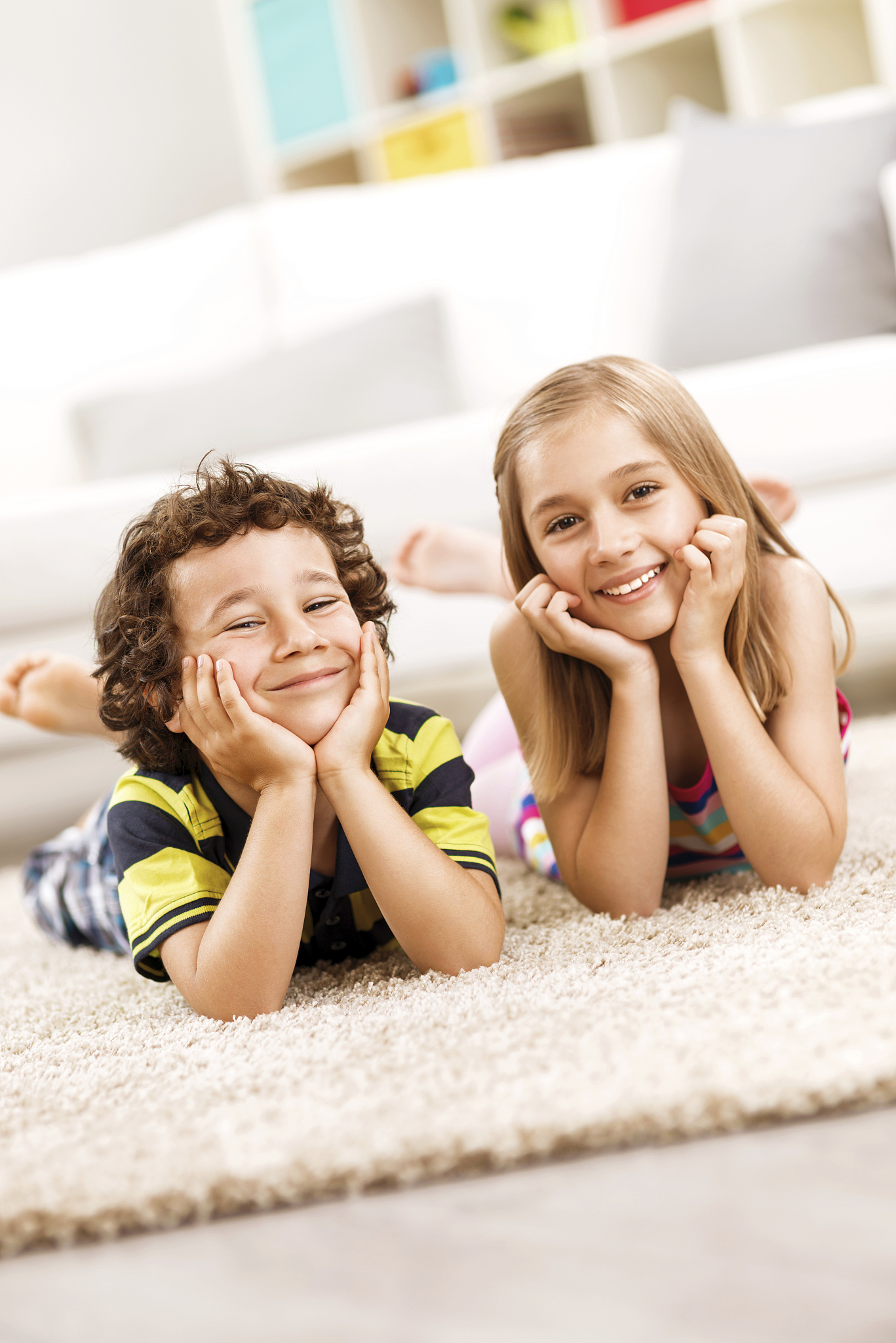 little boy and girl portrait