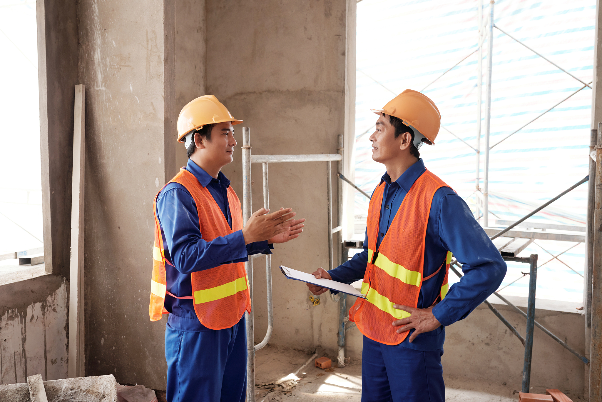 meeting new construction worker