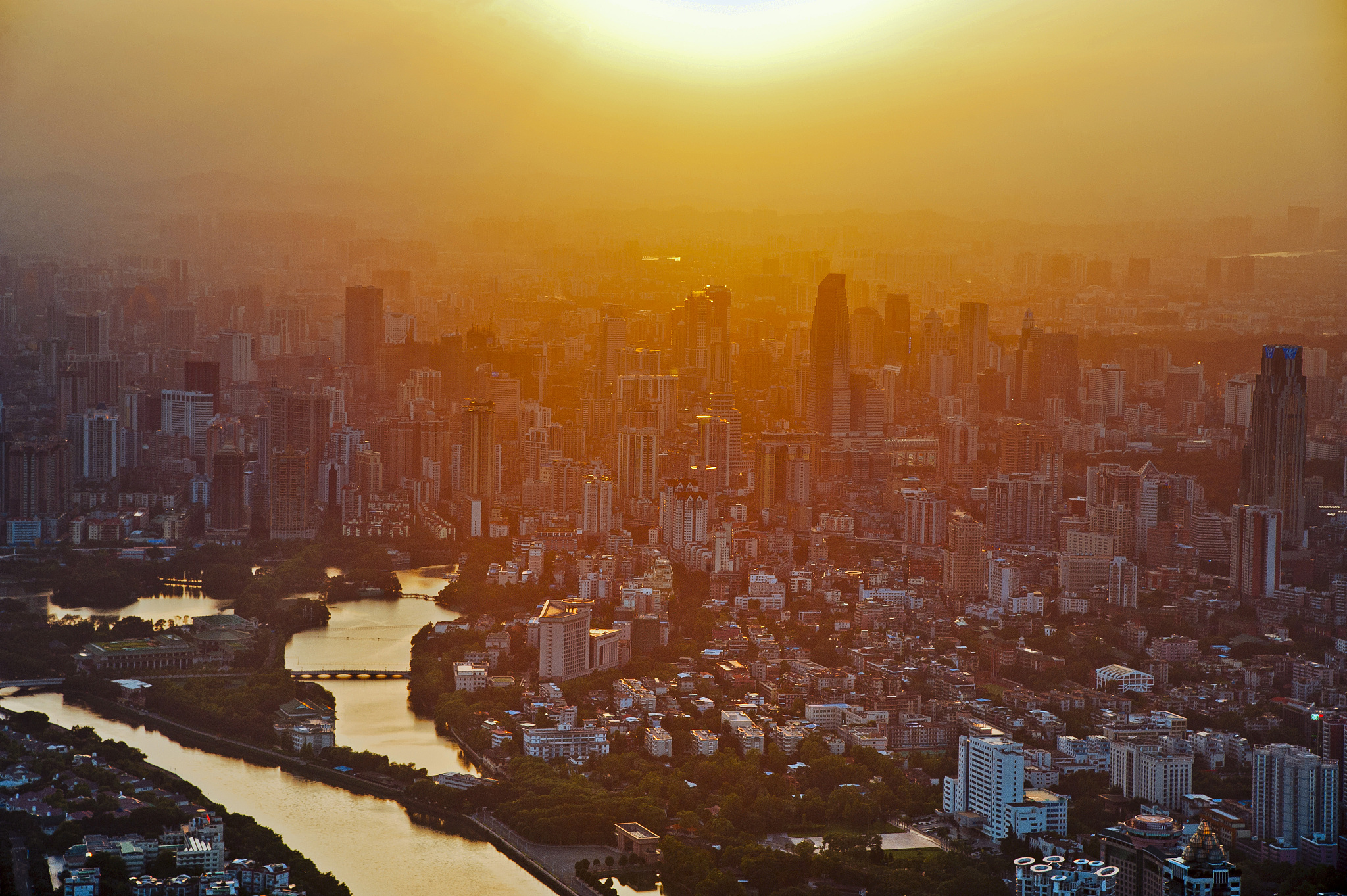 中国广州都市风光