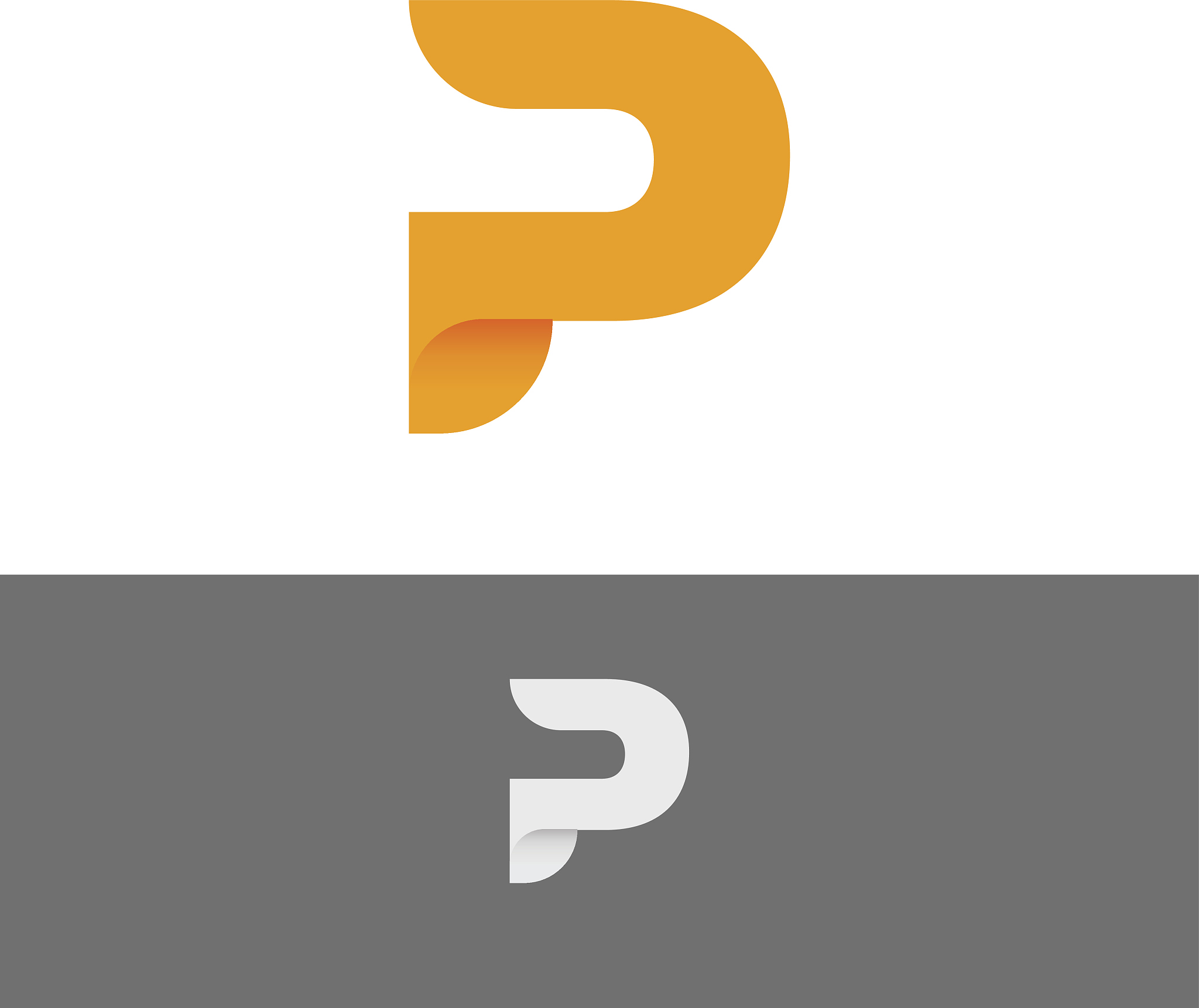 p alphabet abstract letter vector icon illustration