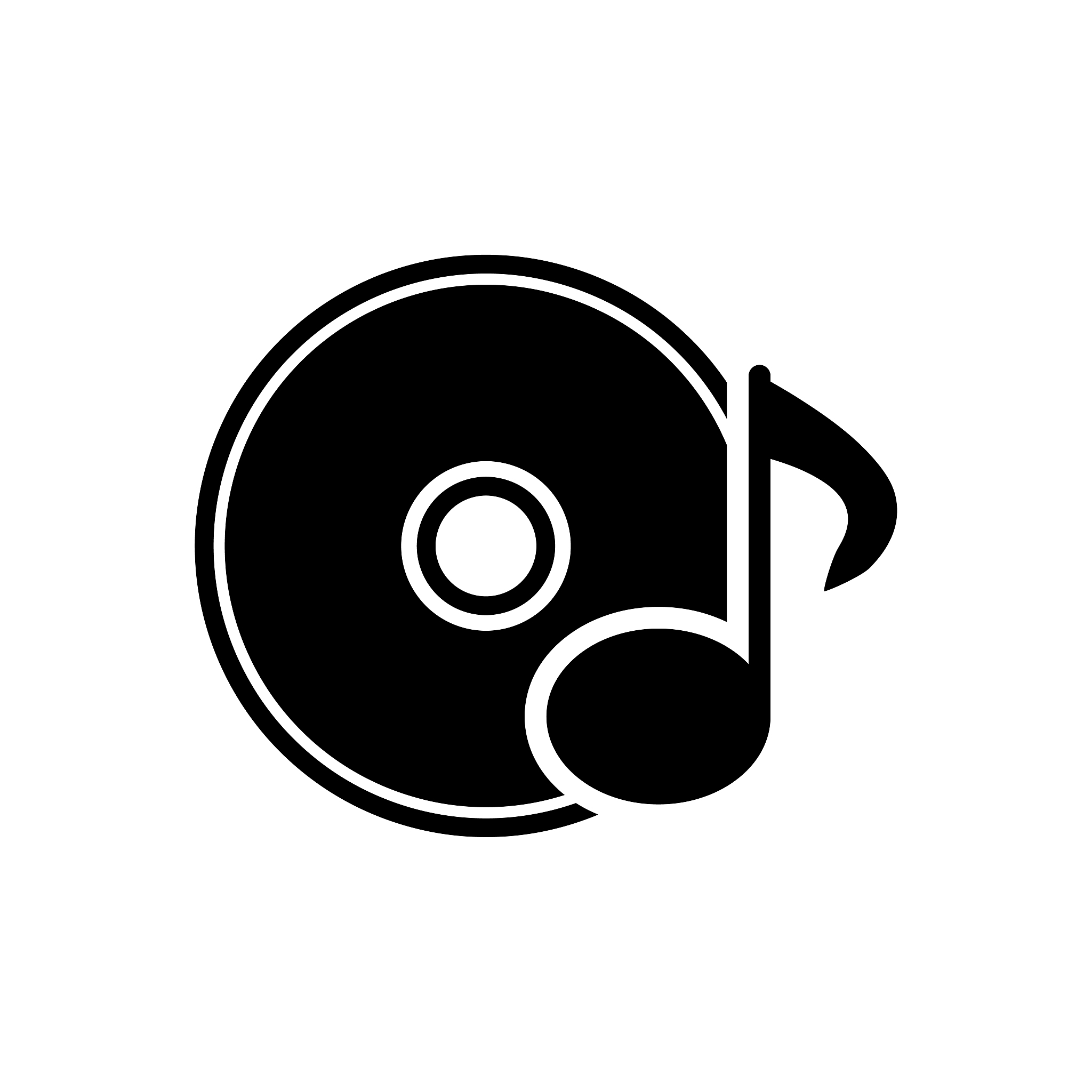 cd icon flat vector template design trendy